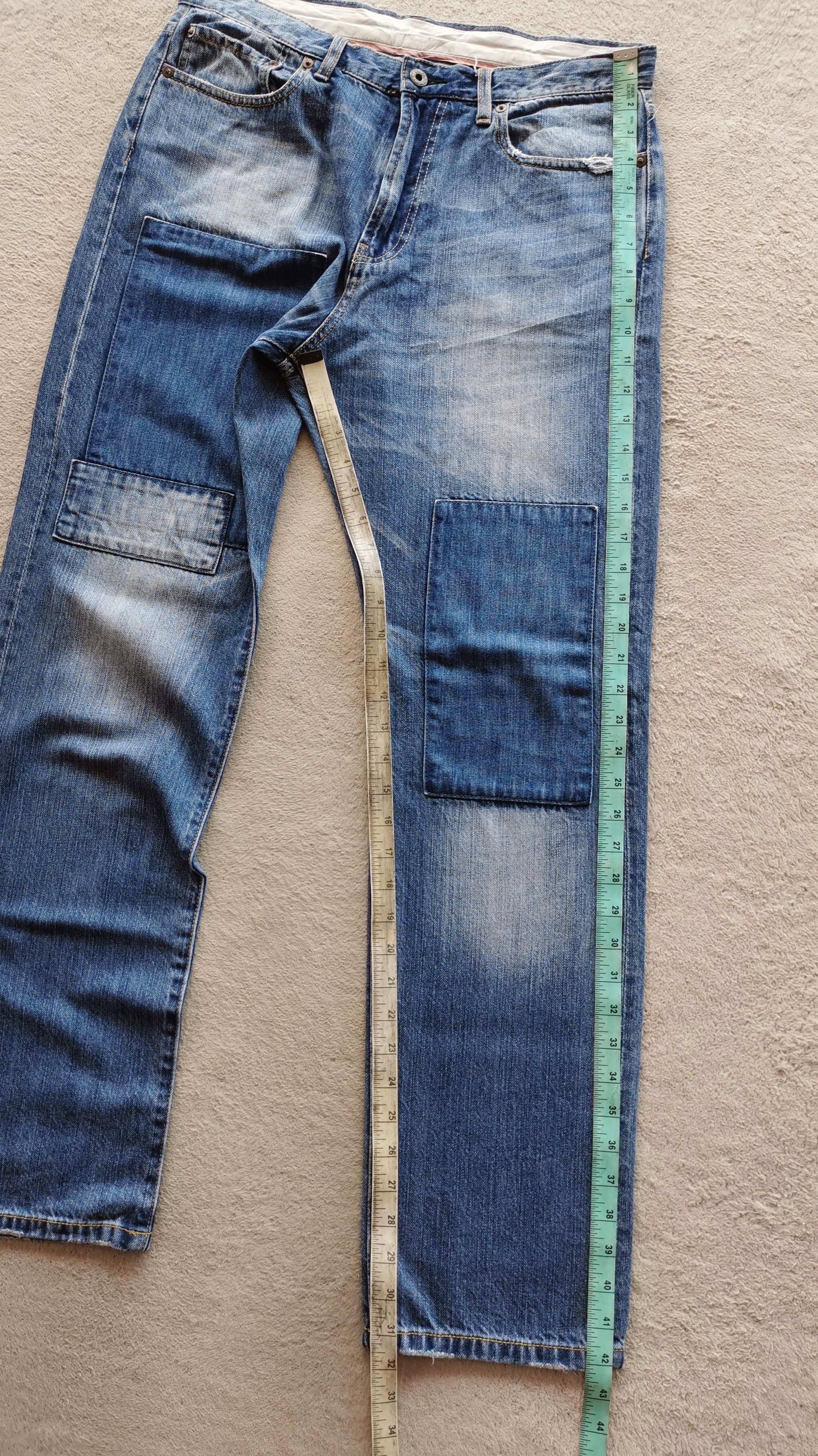 Designer Japan Patchwork Denim Jeans like undercoverr Size US 33 - 9 Thumbnail