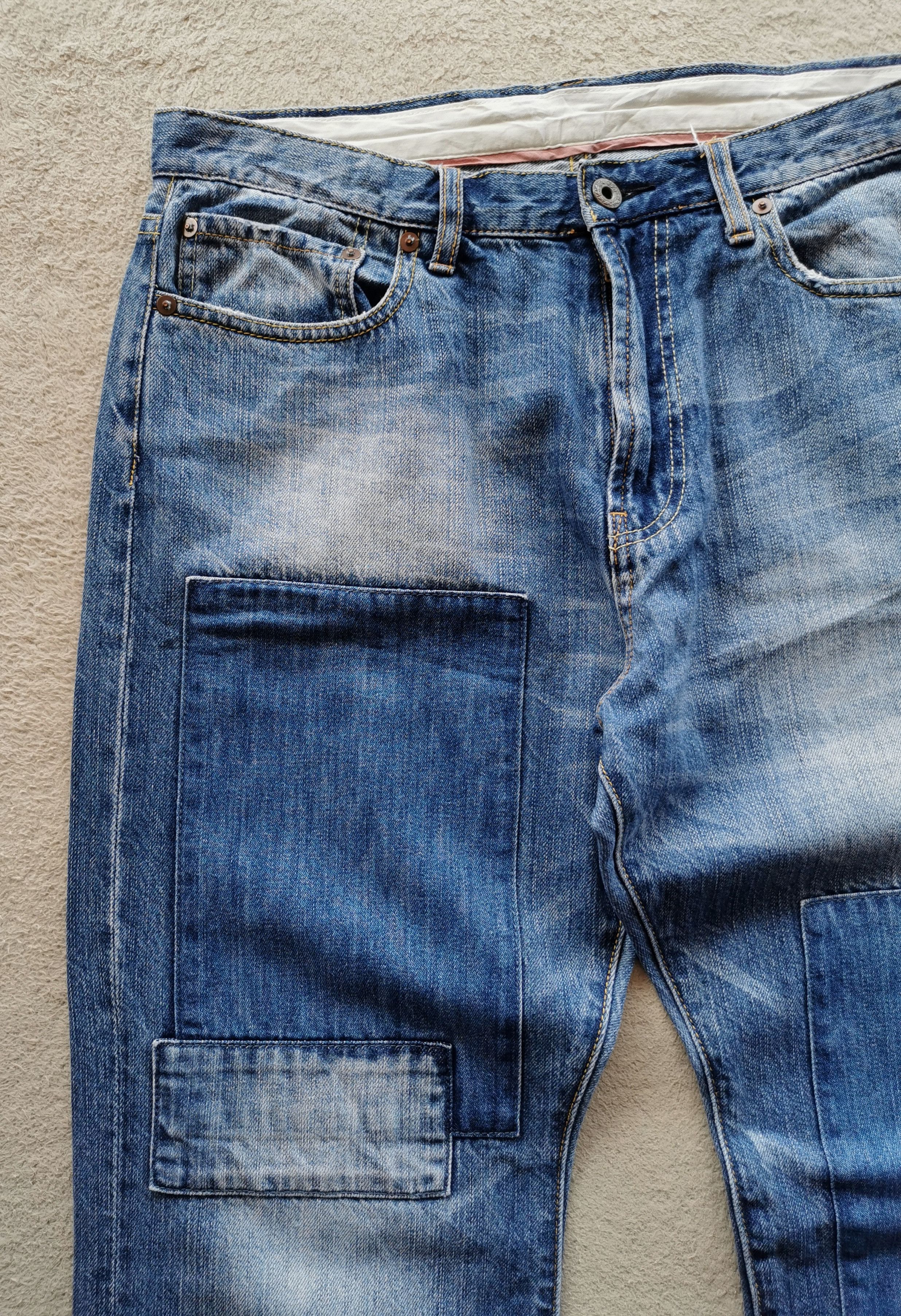 Designer Japan Patchwork Denim Jeans like undercoverr Size US 33 - 3 Thumbnail