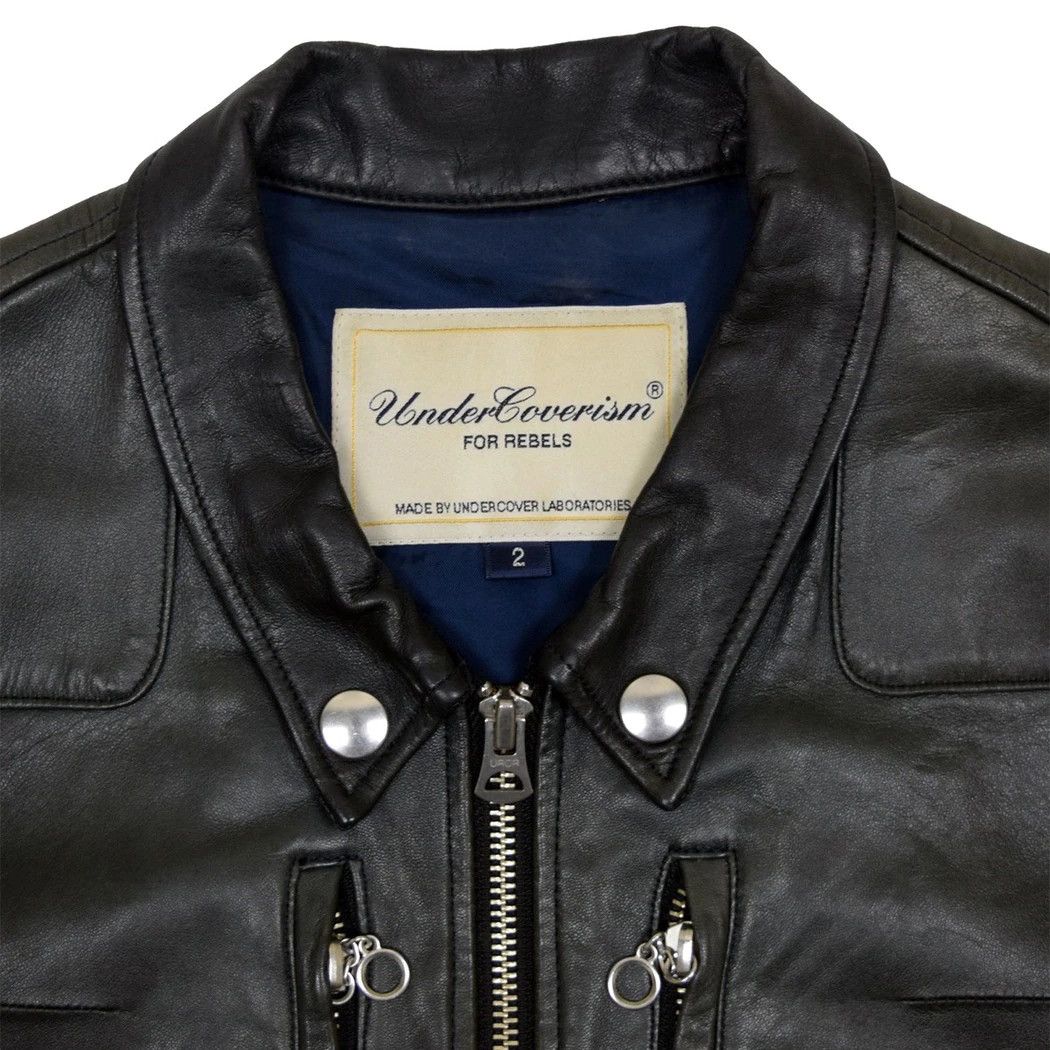 Undercover SS08 “Summer Madness” Leather Rider Jacket Size US M / EU 48-50 / 2 - 5 Thumbnail