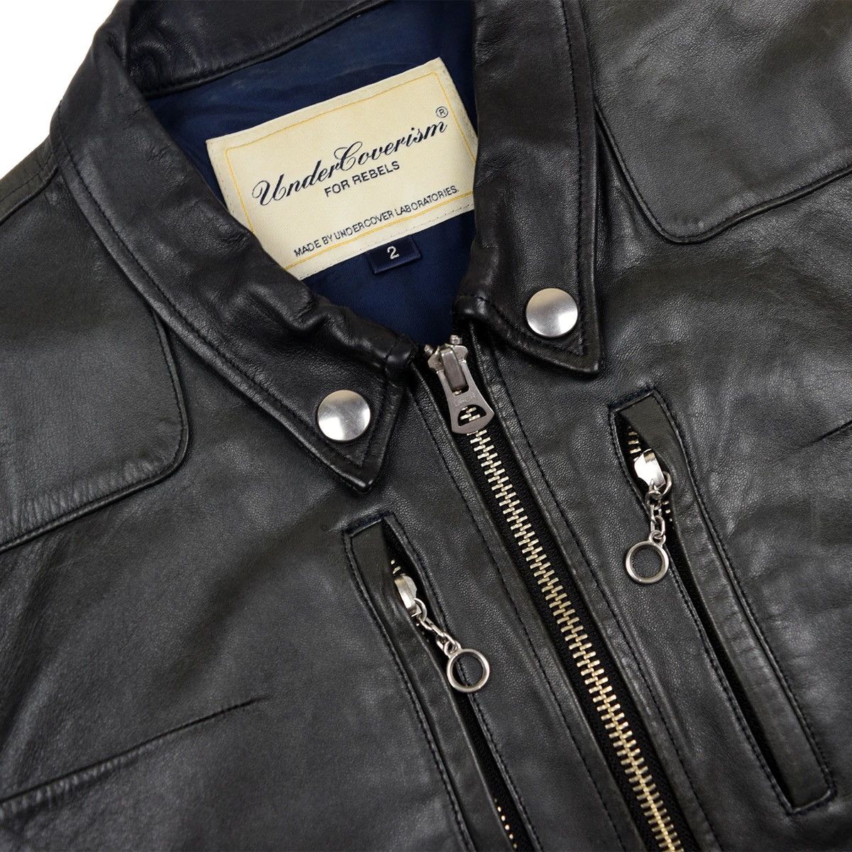 Undercover SS08 “Summer Madness” Leather Rider Jacket Size US M / EU 48-50 / 2 - 4 Thumbnail