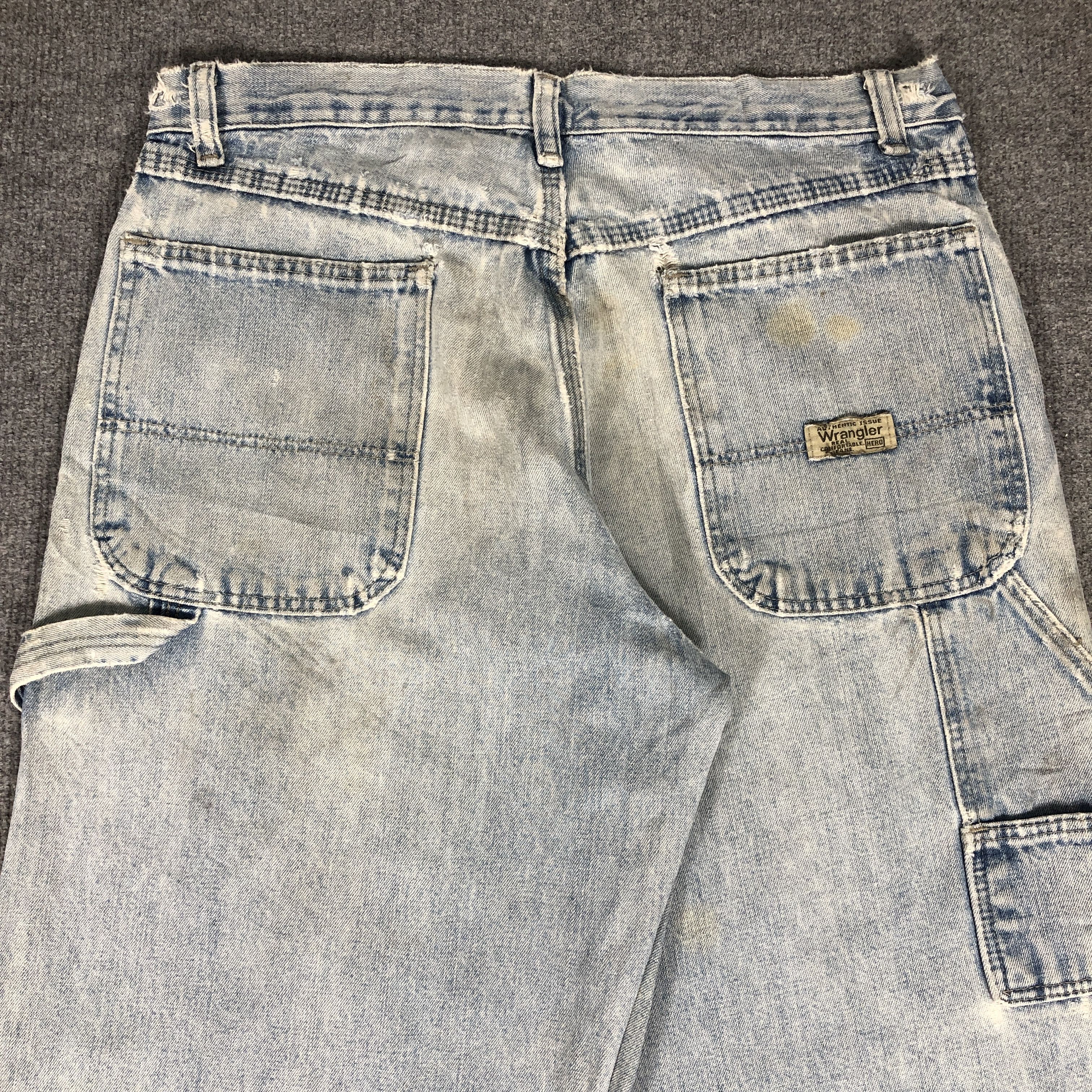 Vintage × Wrangler Vintage Wrangler Carpenter Jeans Dirty L1006 Size US 31 - 9 Thumbnail