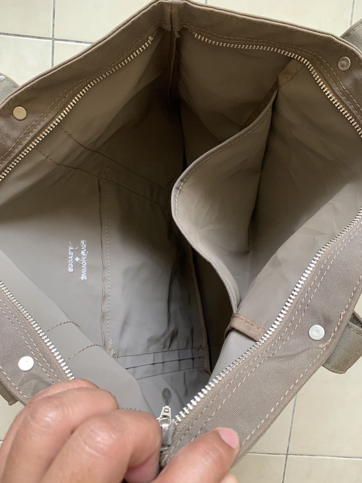 Japanese Brand × Vintage × Yohji Yamamoto 🇯🇵 Iconic Yohji Yamamoto Pour Homme Tote Bag Size ONE SIZE - 3 Thumbnail