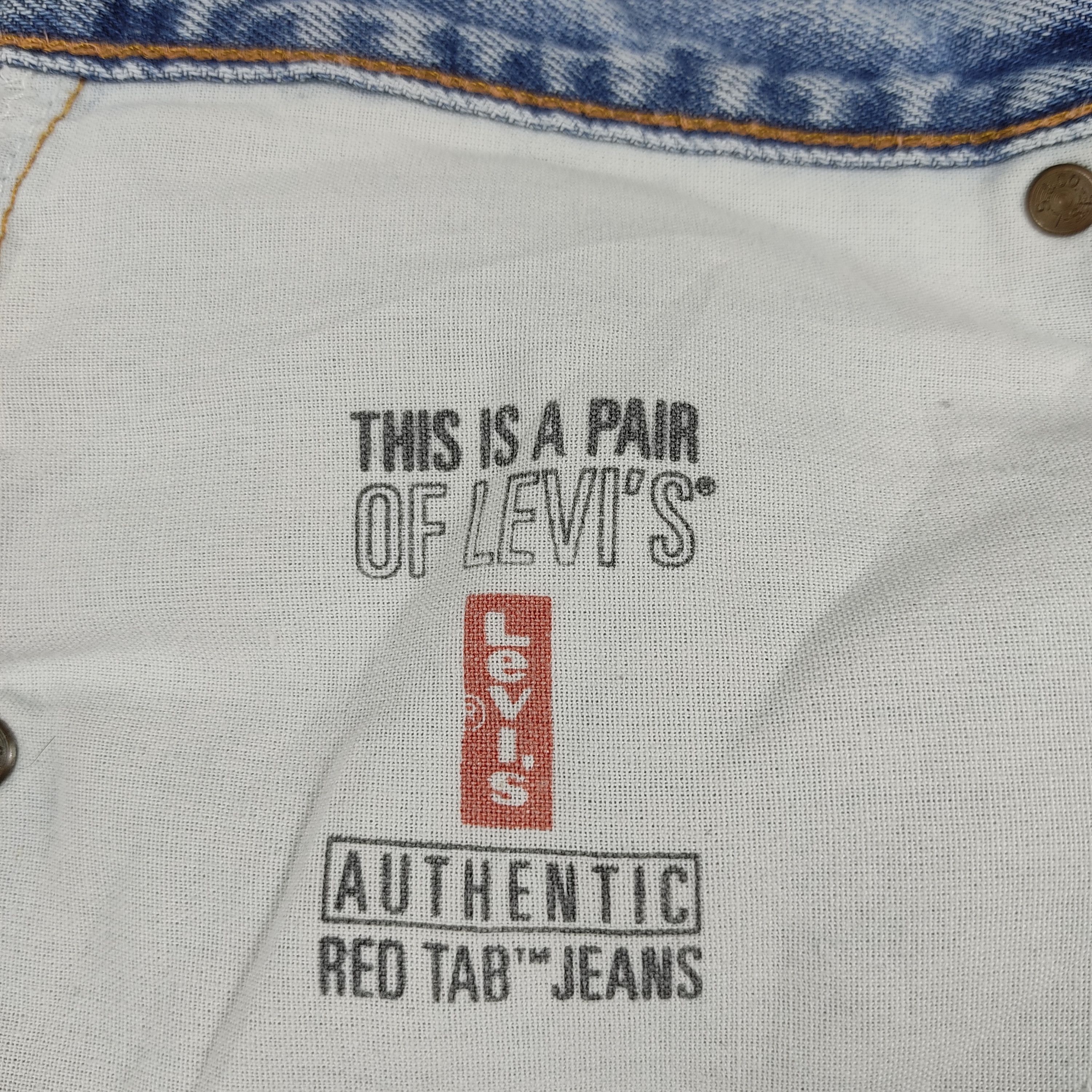 Levi's × Vintage Vintage 90s Levis 550 Jeans Blue Light Wash Distress Size US 32 / EU 48 - 22 Thumbnail