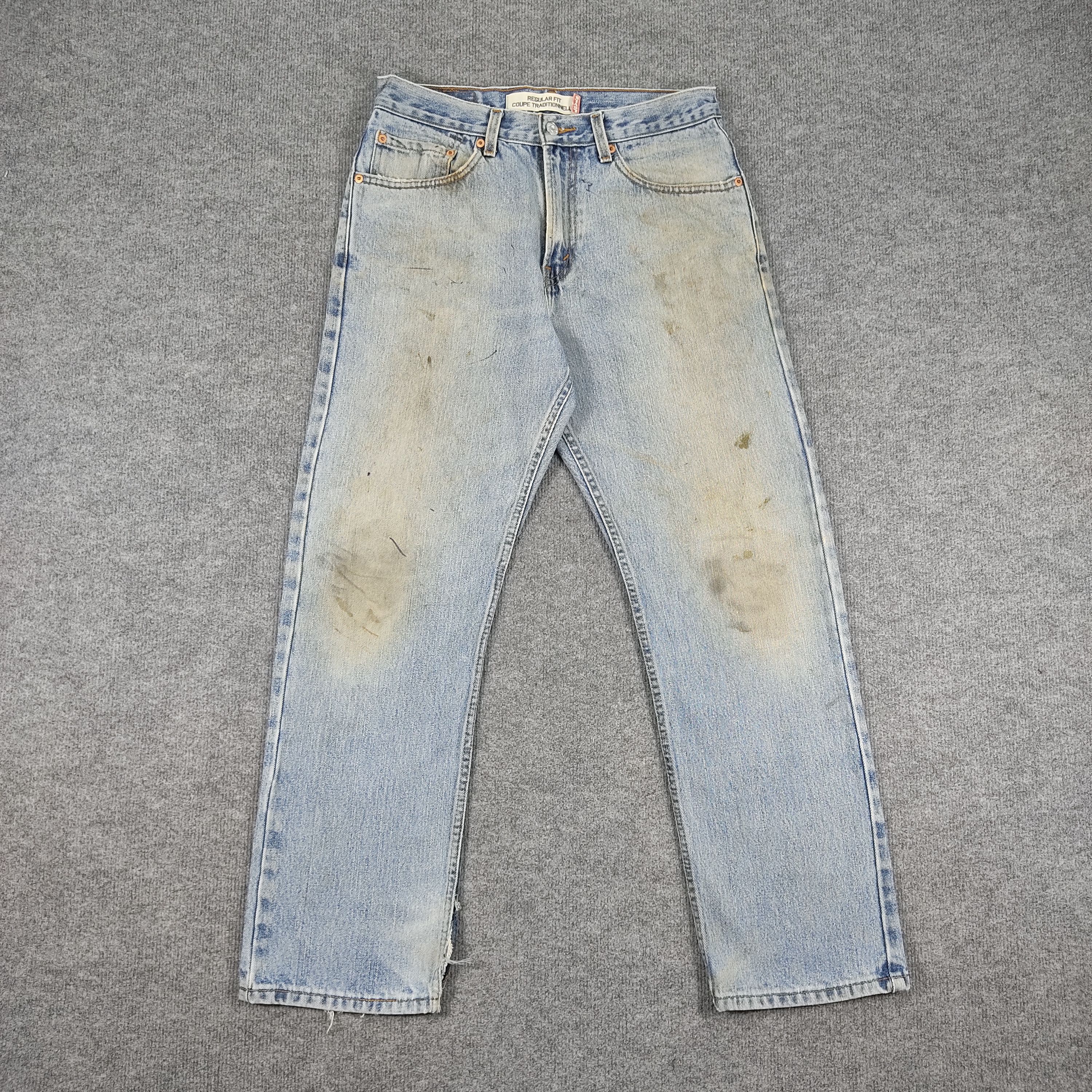 Levi's × Vintage Vintage Levis Jeans Blue Light Wash Regular Fit L588 Size US 32 / EU 48 - 3 Thumbnail