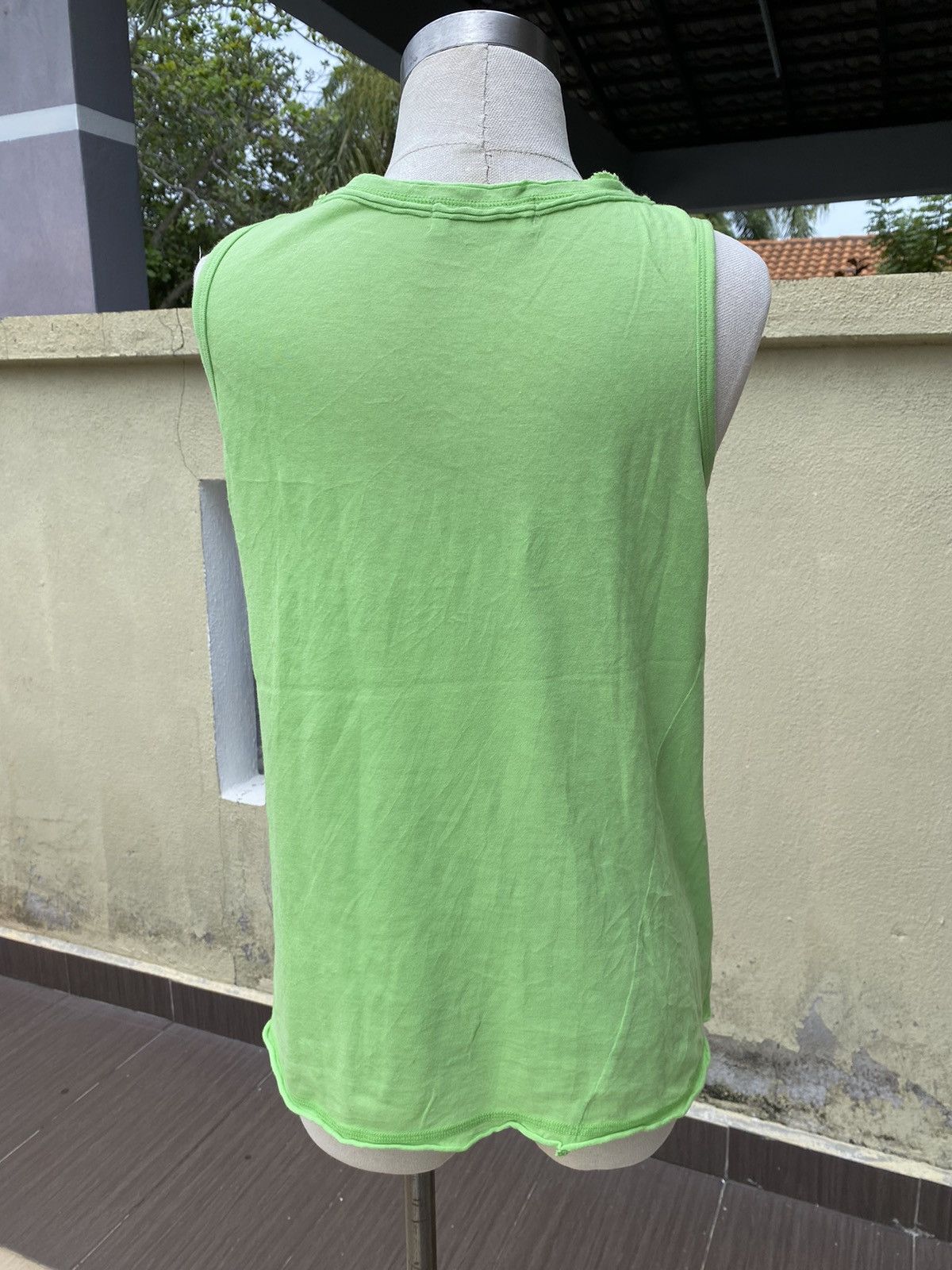 Issey Miyake × Japanese Brand × Zucca vintage zucca green tank Size M / US 6-8 / IT 42-44 - 5 Thumbnail