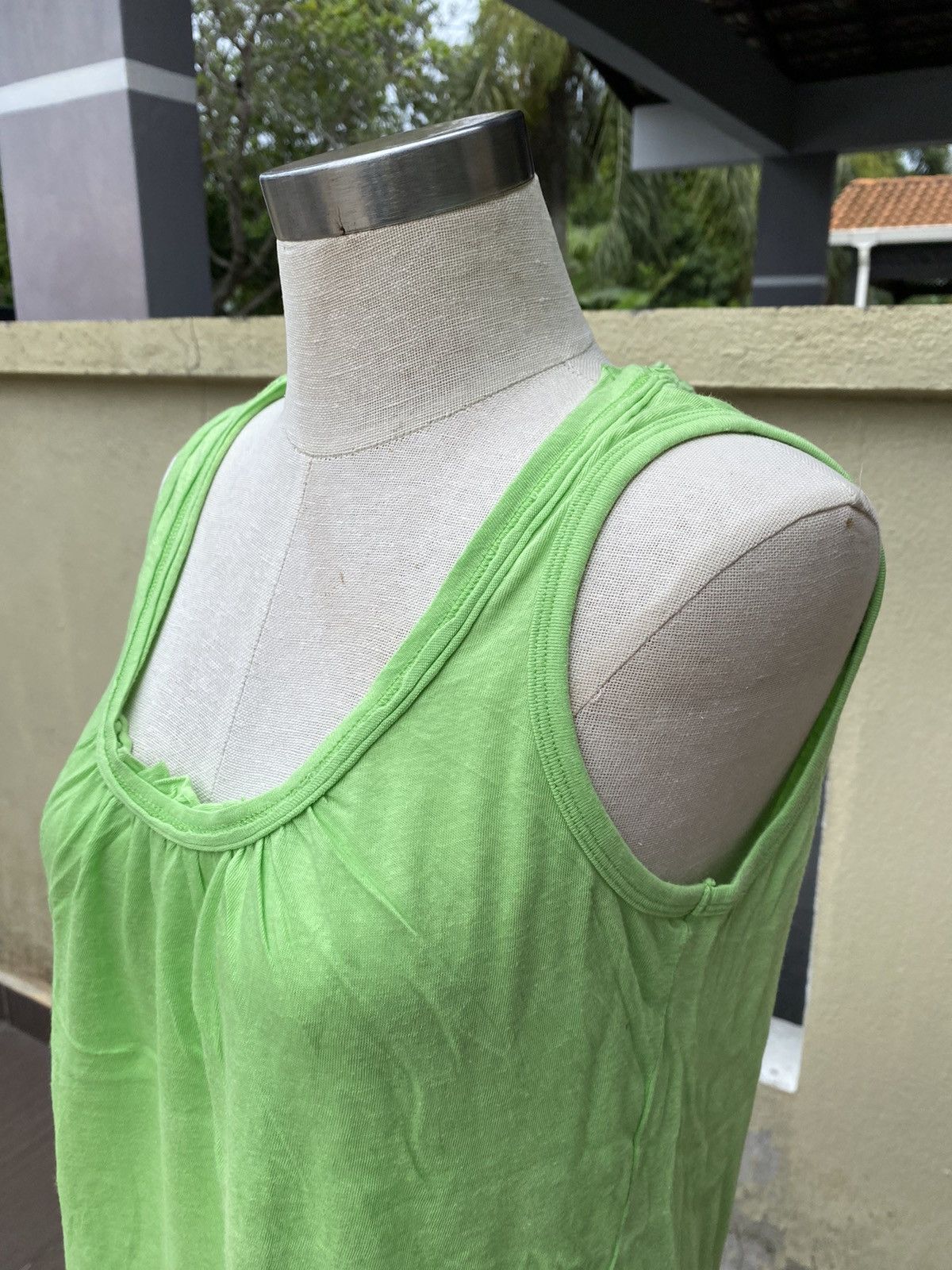 Issey Miyake × Japanese Brand × Zucca vintage zucca green tank Size M / US 6-8 / IT 42-44 - 4 Thumbnail