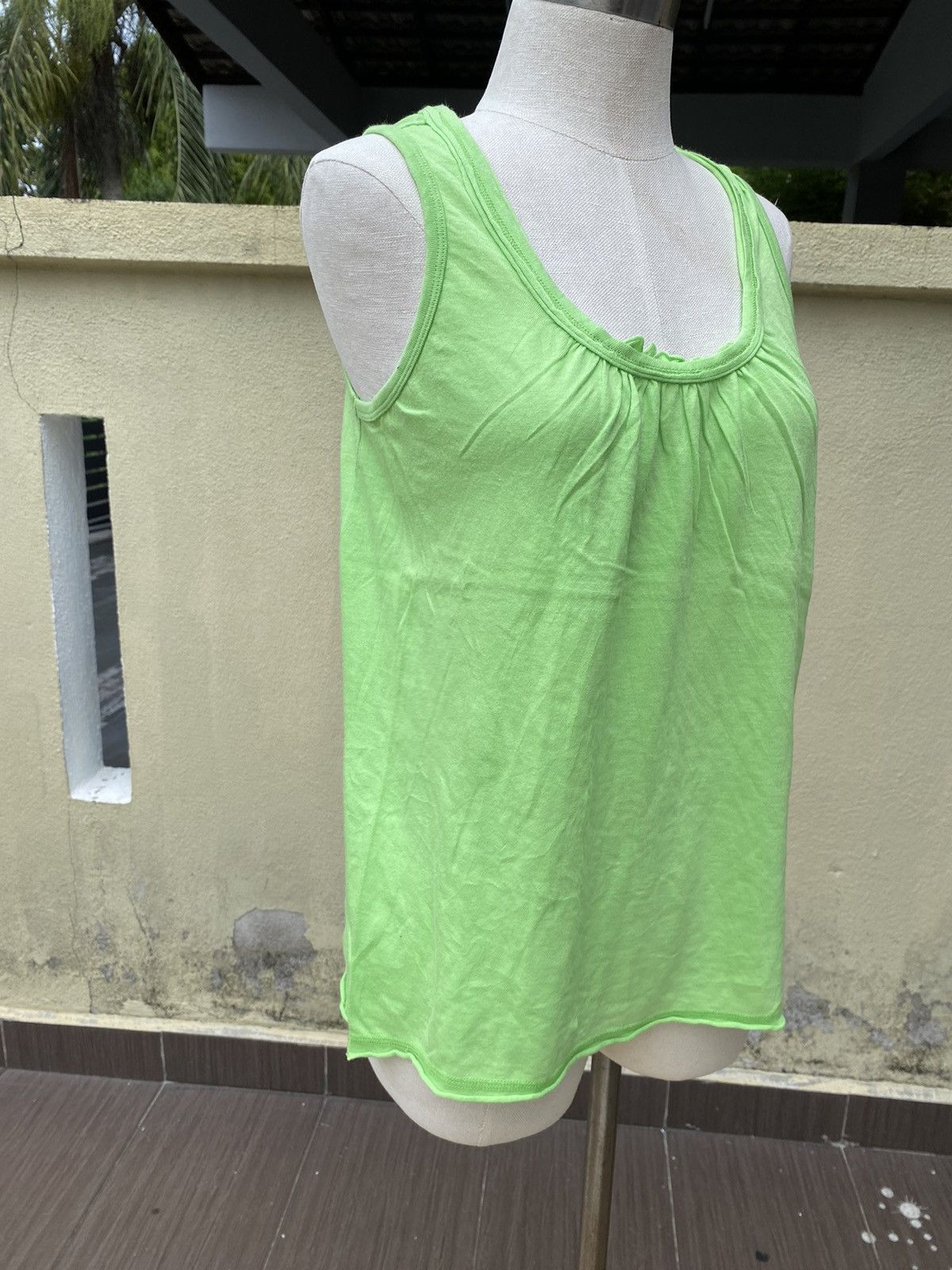 Issey Miyake × Japanese Brand × Zucca vintage zucca green tank Size M / US 6-8 / IT 42-44 - 3 Thumbnail