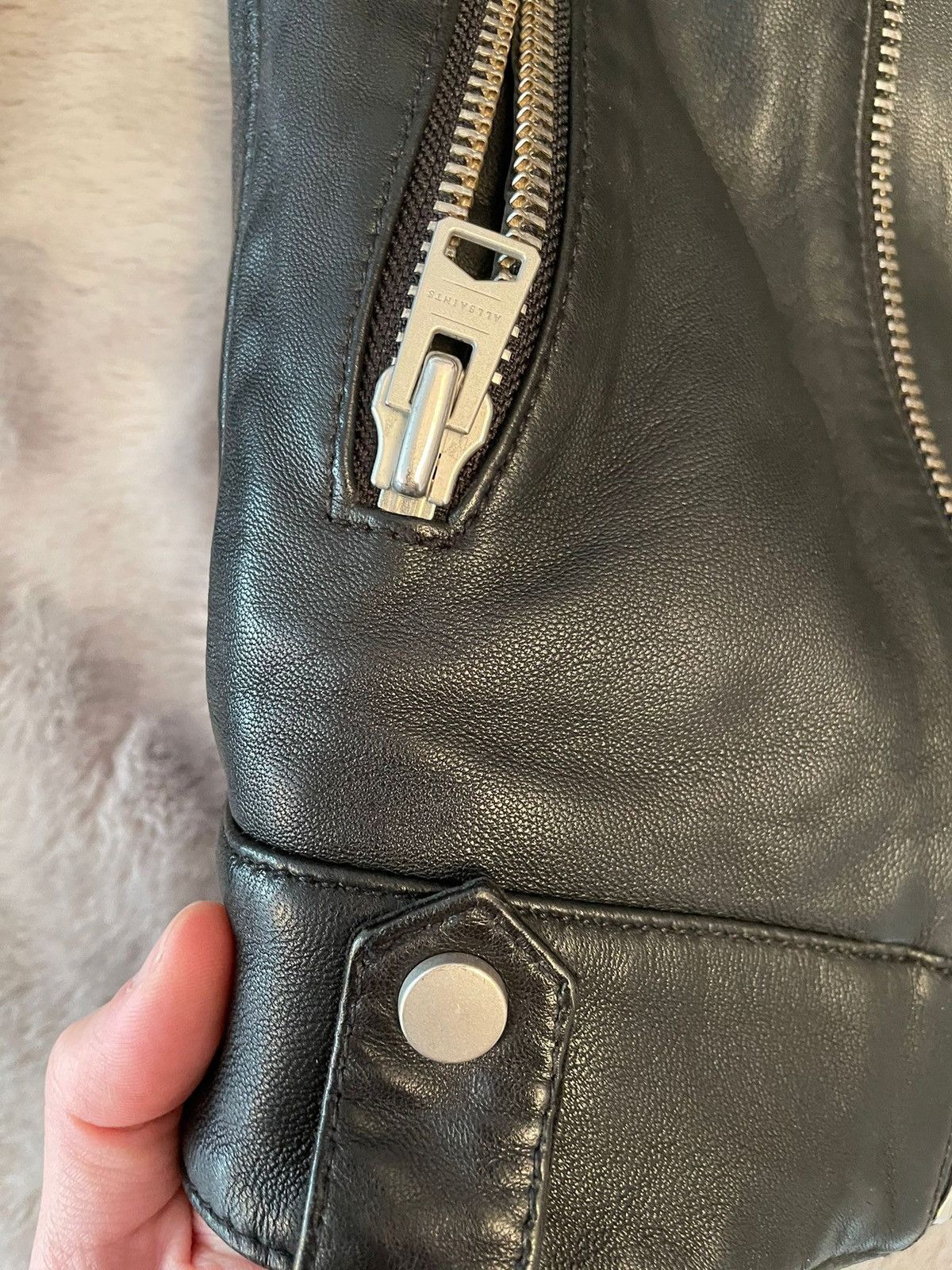 Allsaints Allsaints Leather Biker Jacket Black Size Small Size US S / EU 44-46 / 1 - 5 Thumbnail