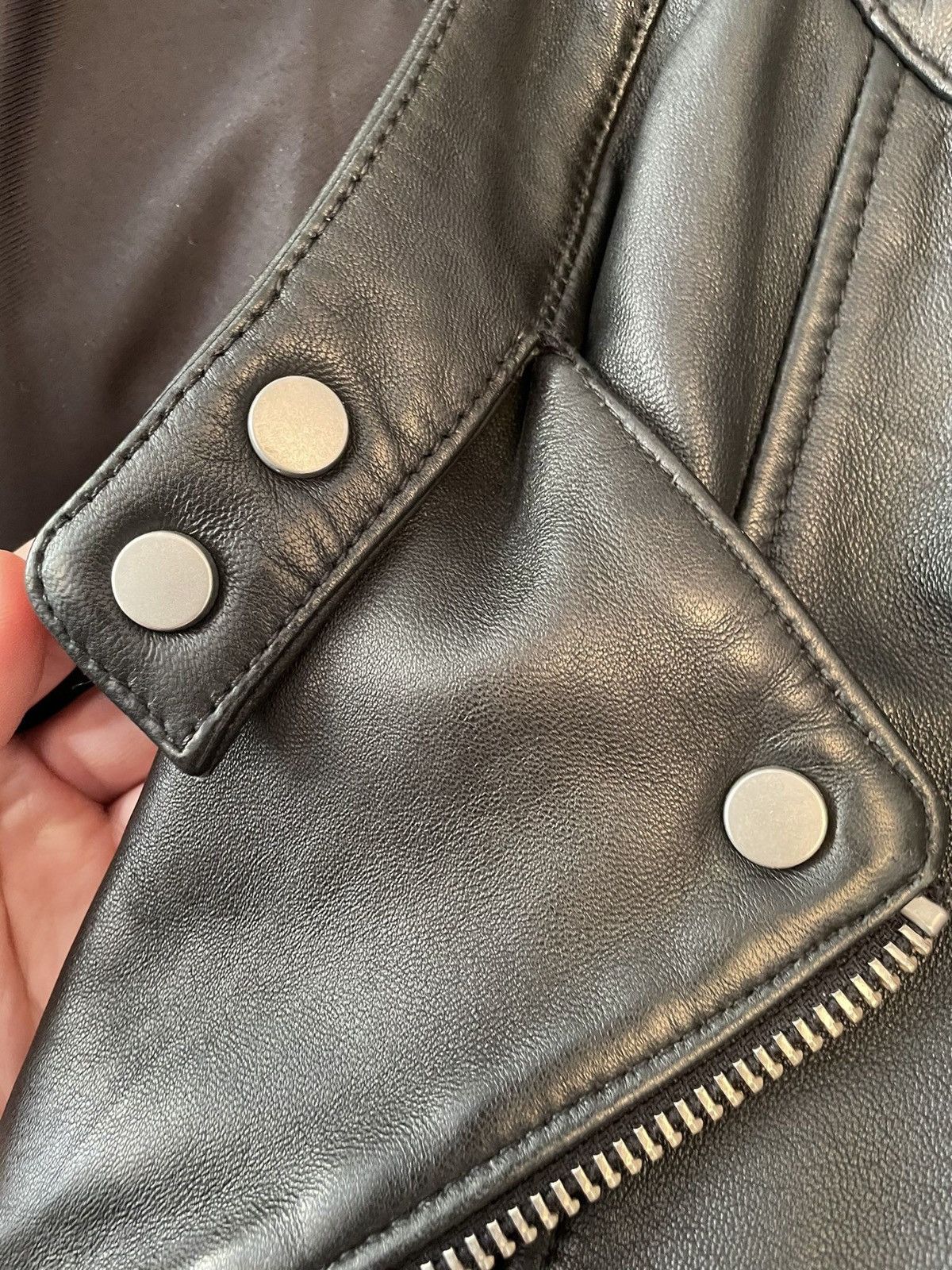 Allsaints Allsaints Leather Biker Jacket Black Size Small Size US S / EU 44-46 / 1 - 7 Thumbnail