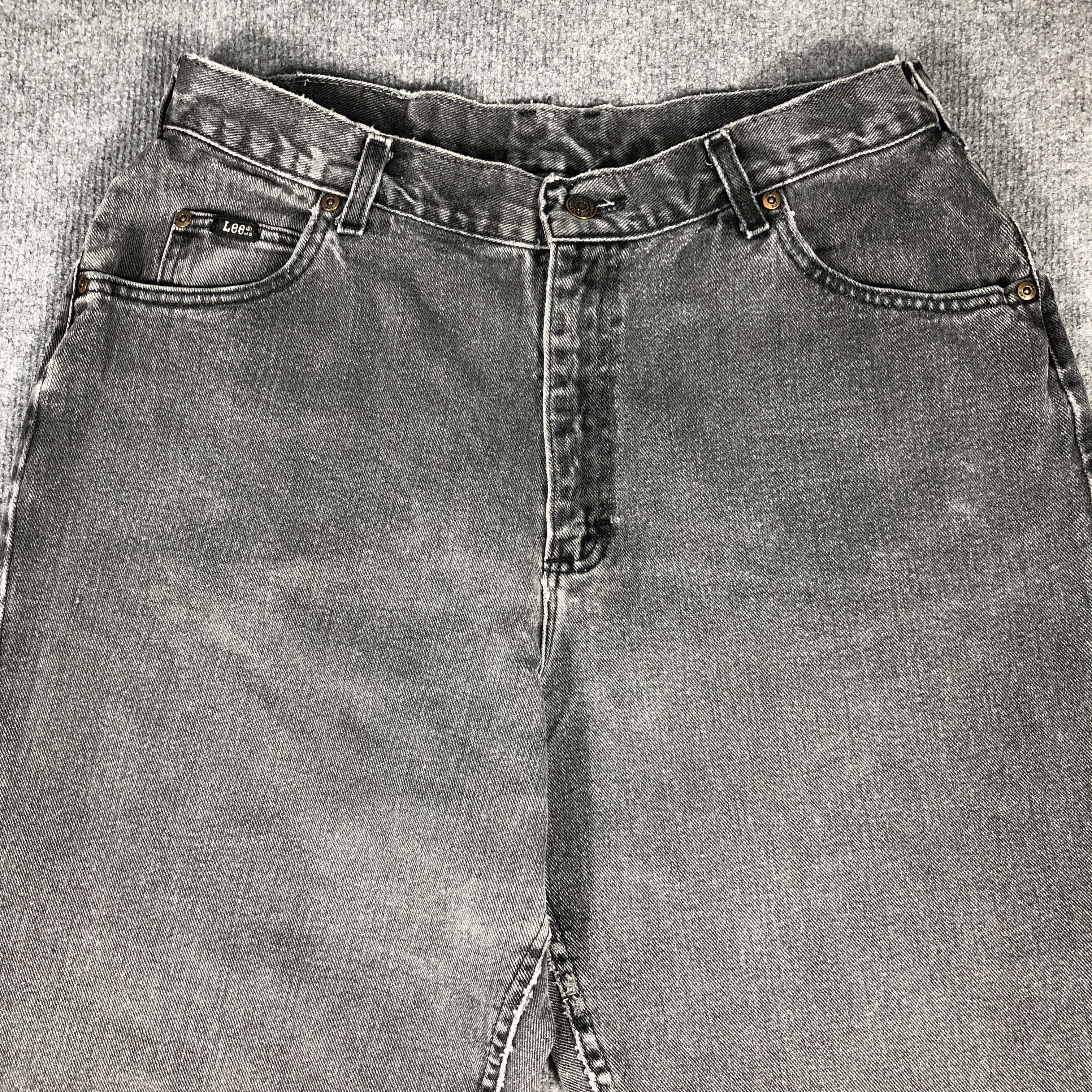 Lee × Vintage Vintage Lee Faded Black Jeans L800 Size US 33 - 5 Thumbnail