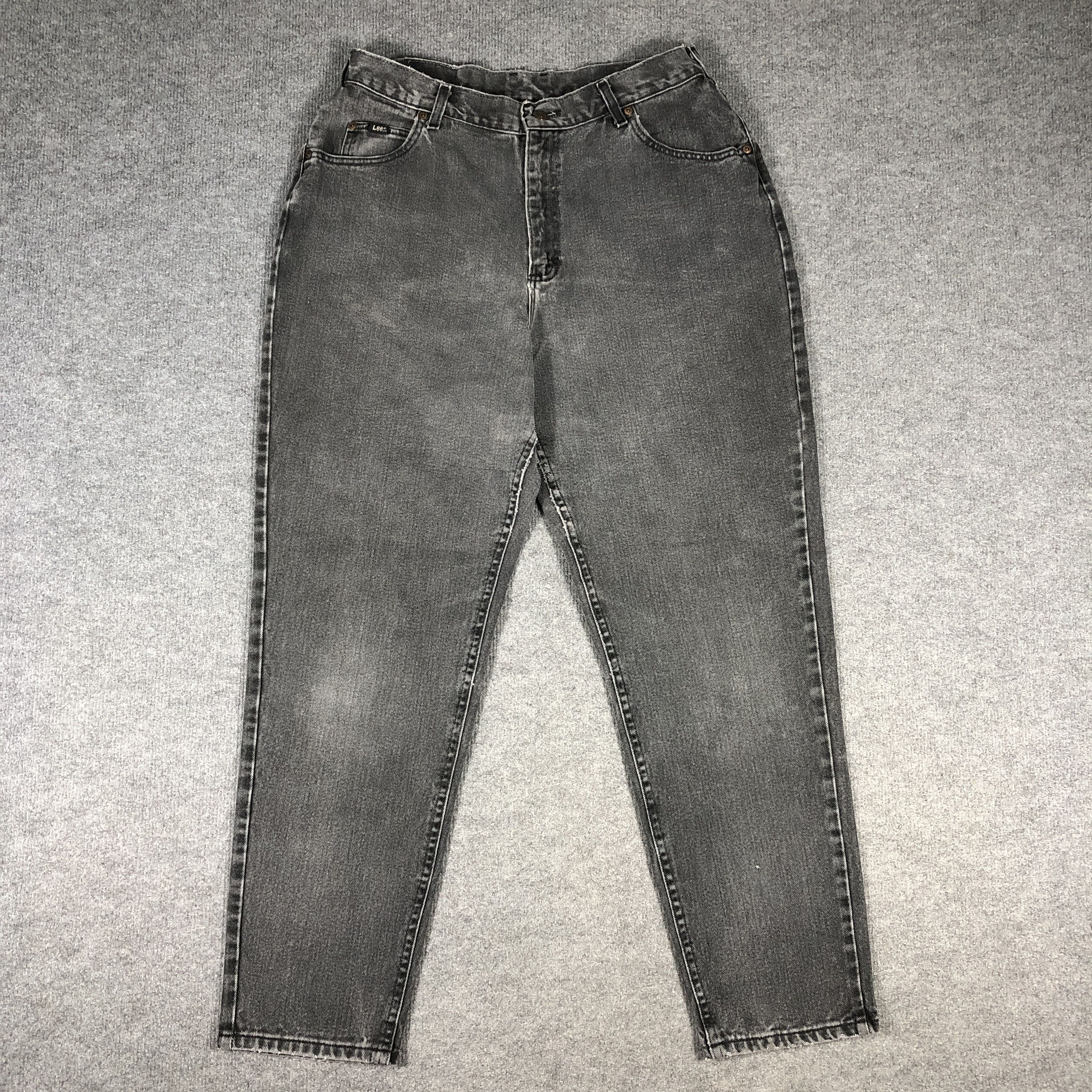 Lee × Vintage Vintage Lee Faded Black Jeans L800 Size US 33 - 3 Thumbnail
