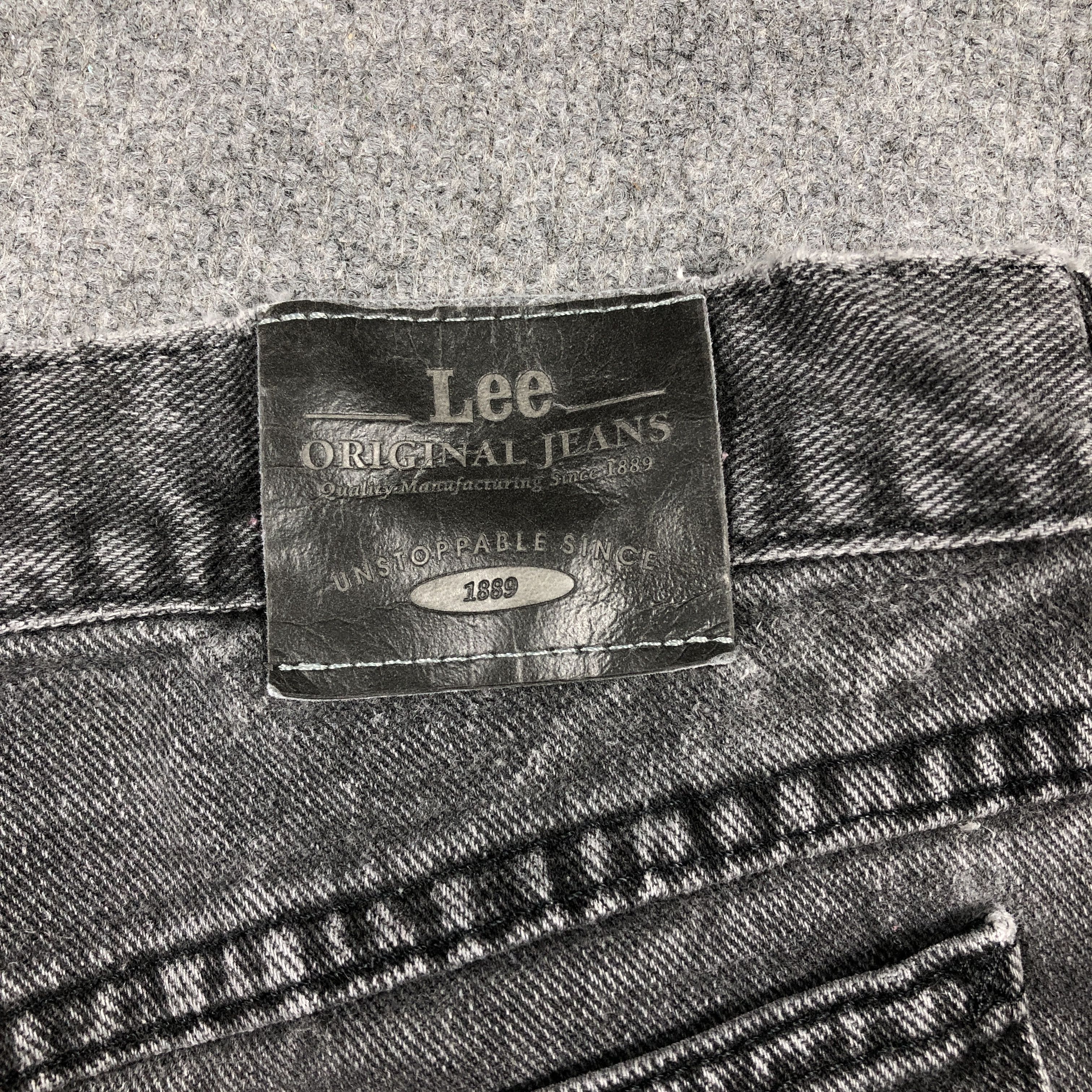 Lee × Vintage Vintage Lee Faded Black Jeans L800 Size US 33 - 10 Thumbnail