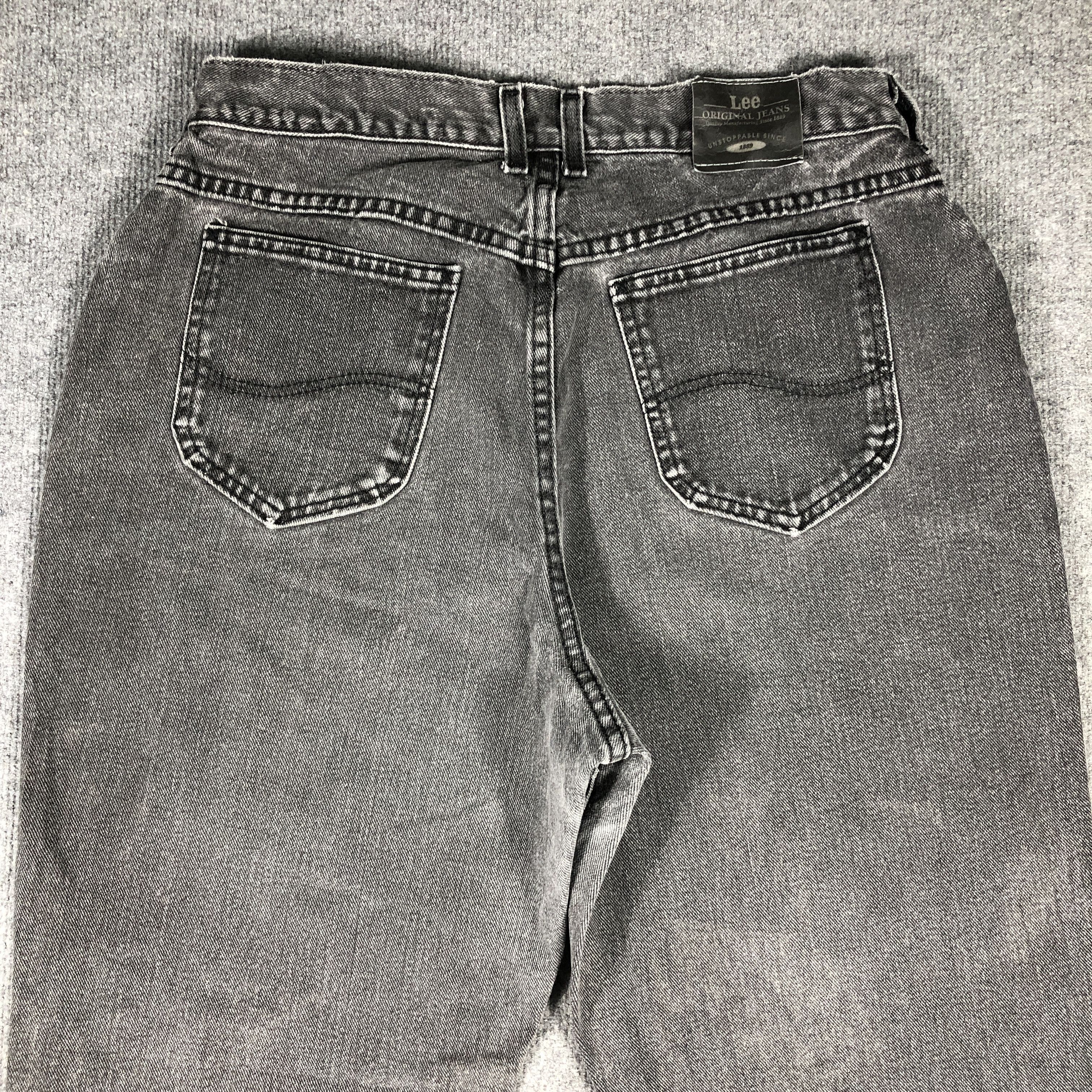 Lee × Vintage Vintage Lee Faded Black Jeans L800 Size US 33 - 8 Thumbnail