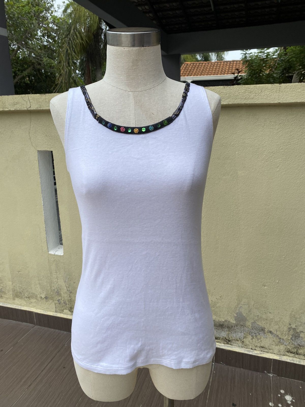 Issey Miyake white tank Size S / US 4 / IT 40 - 2 Thumbnail