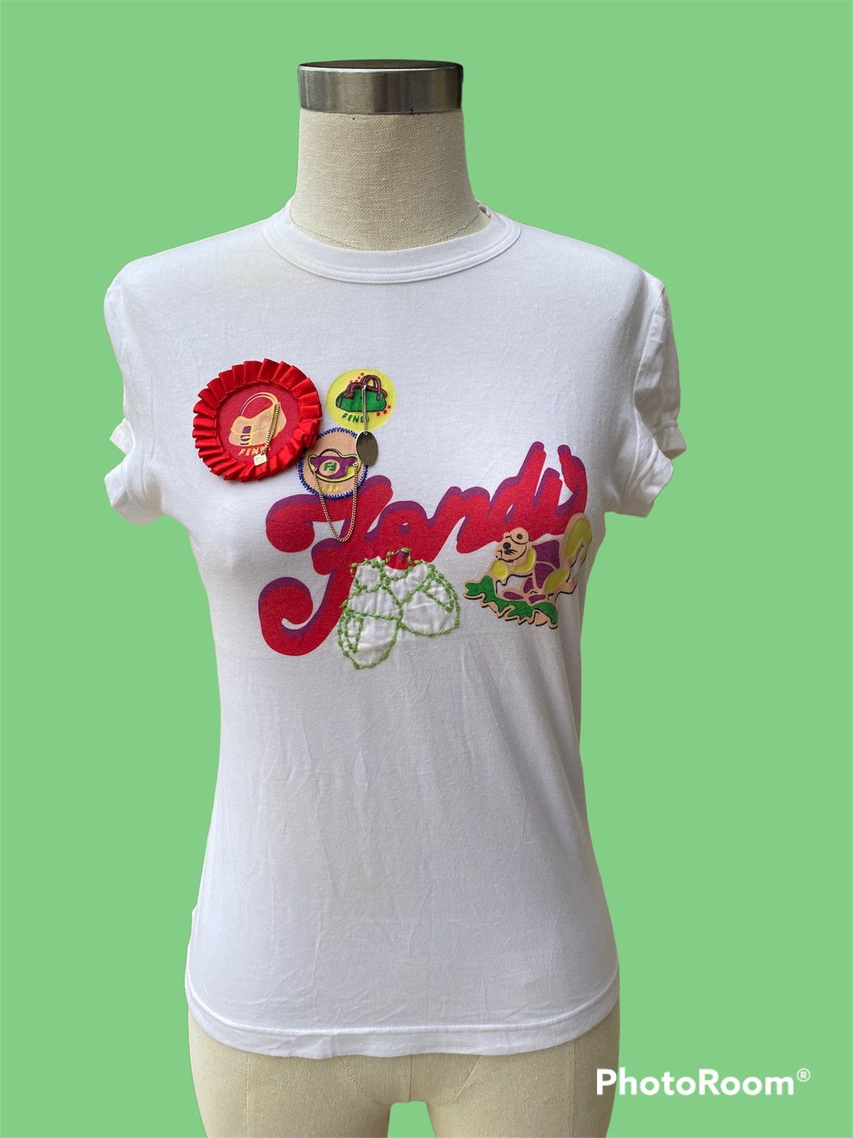 Fendi white tee Size M / US 6-8 / IT 42-44 - 1 Thumbnail