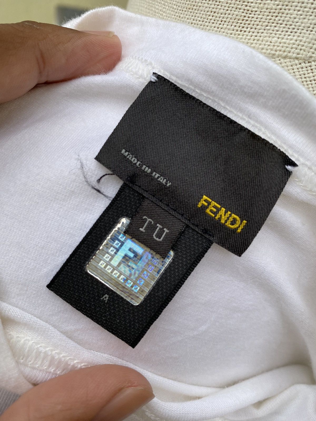 Fendi white tee Size M / US 6-8 / IT 42-44 - 8 Thumbnail