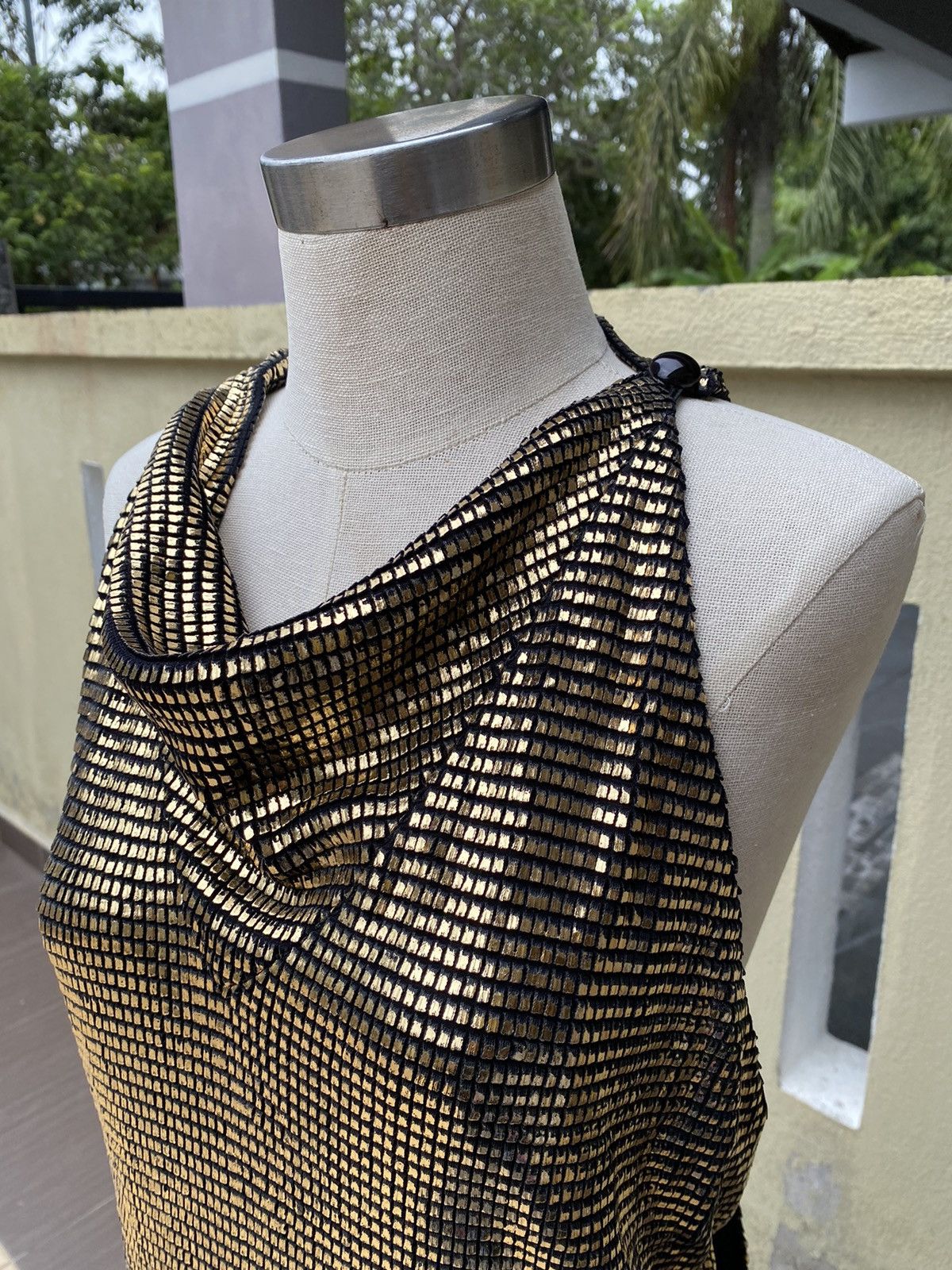 Vintage gold dress Size M / US 6-8 / IT 42-44 - 5 Thumbnail