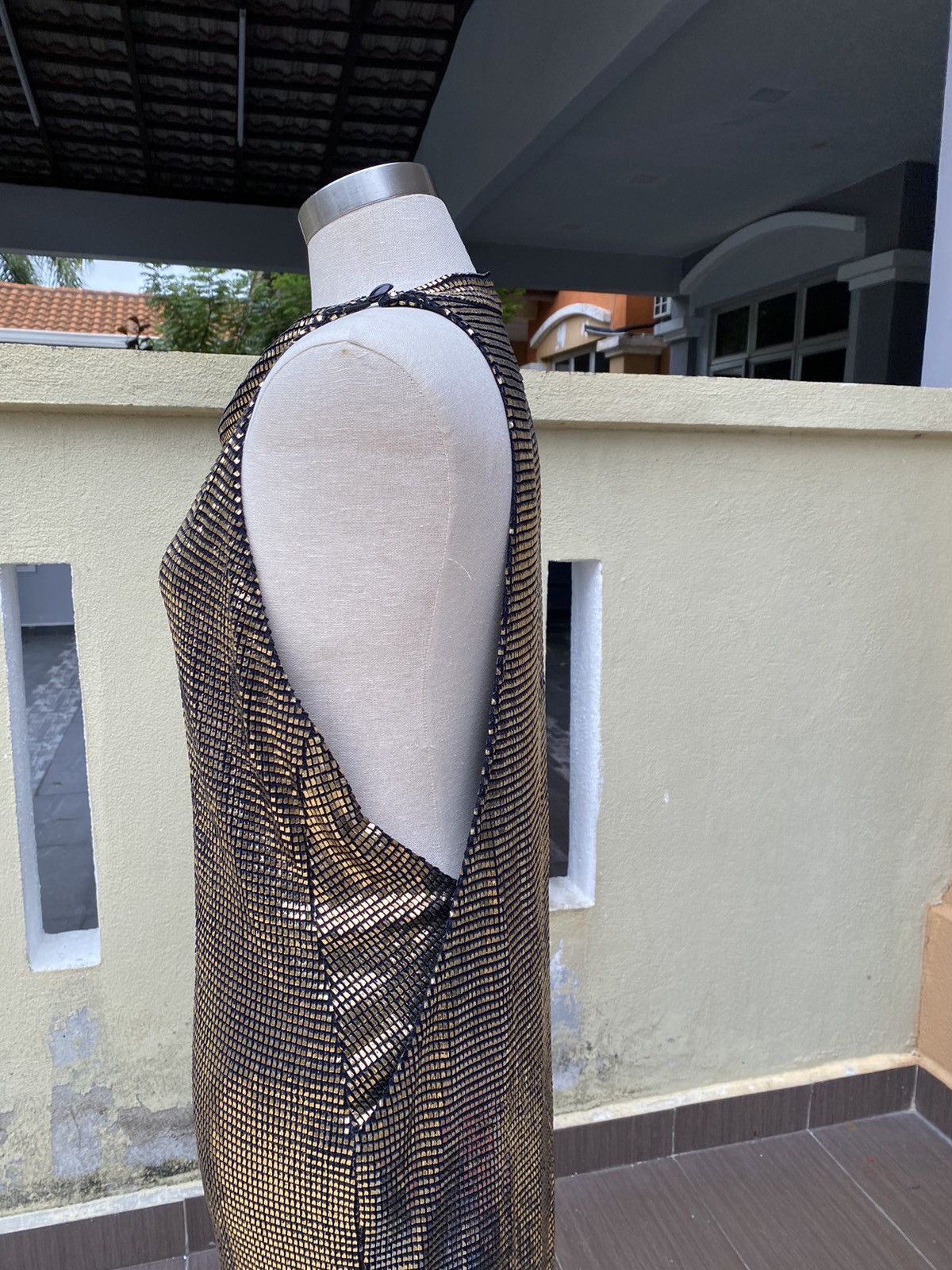 Vintage gold dress Size M / US 6-8 / IT 42-44 - 11 Thumbnail