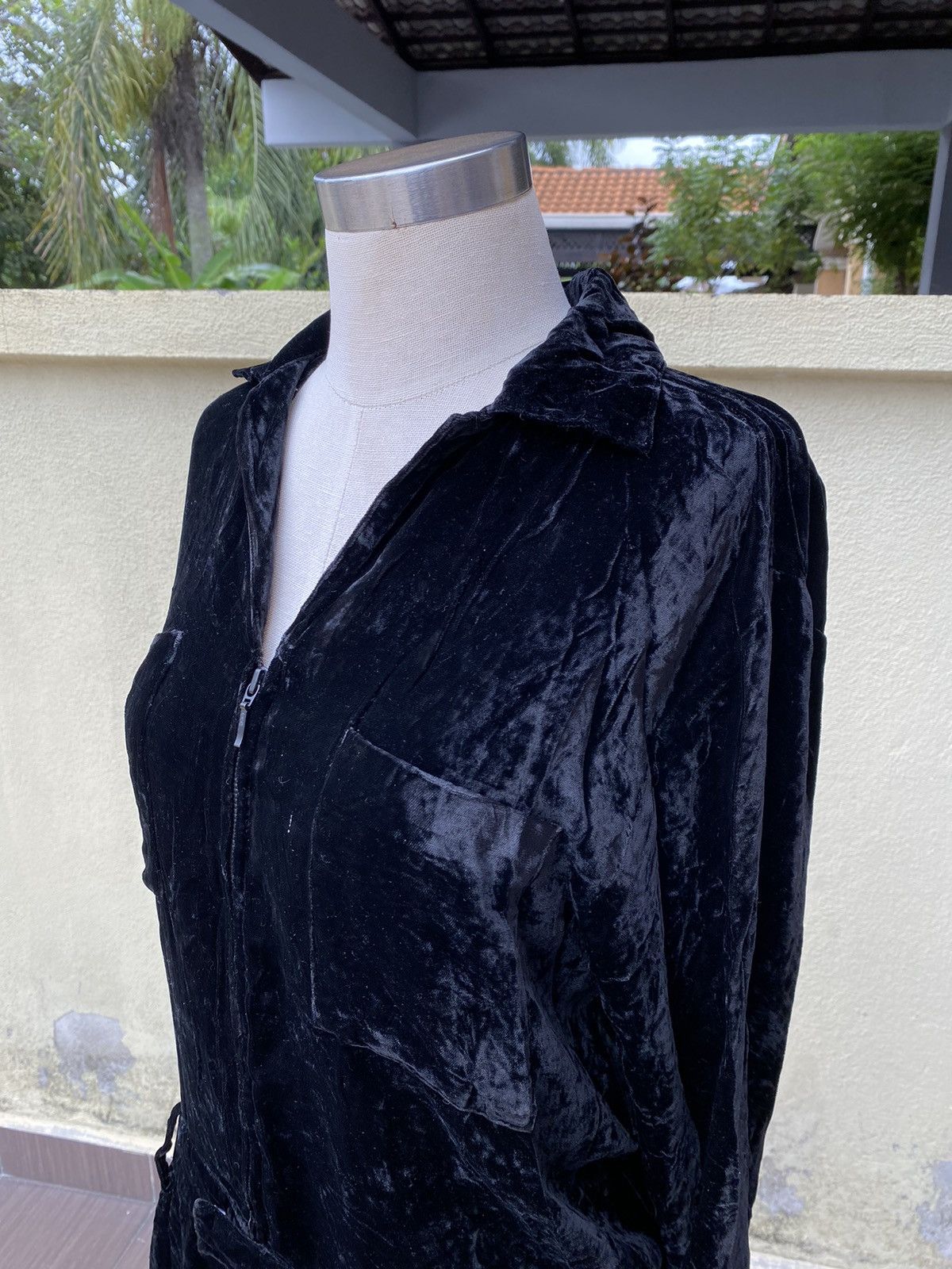 Ron Herman black velvet jumpsuit Size 30" / US 8 / IT 44 - 6 Thumbnail