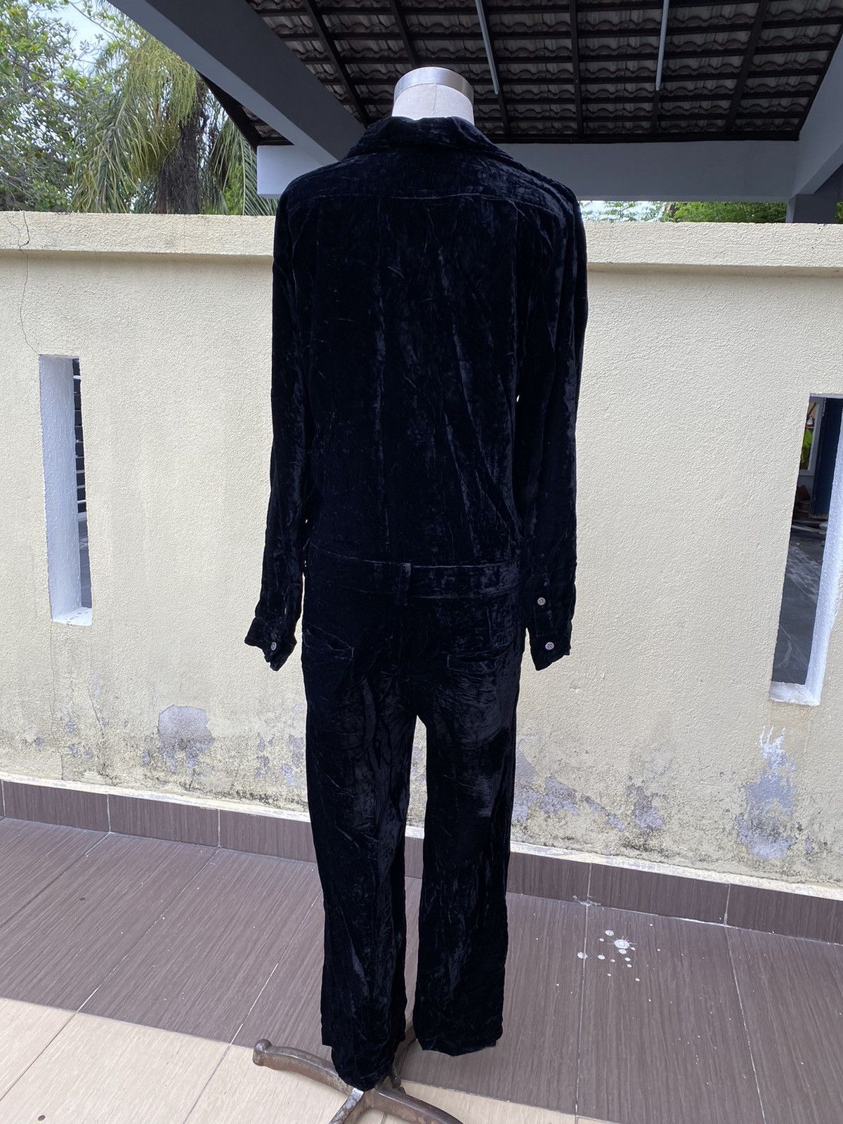 Ron Herman black velvet jumpsuit Size 30" / US 8 / IT 44 - 7 Thumbnail