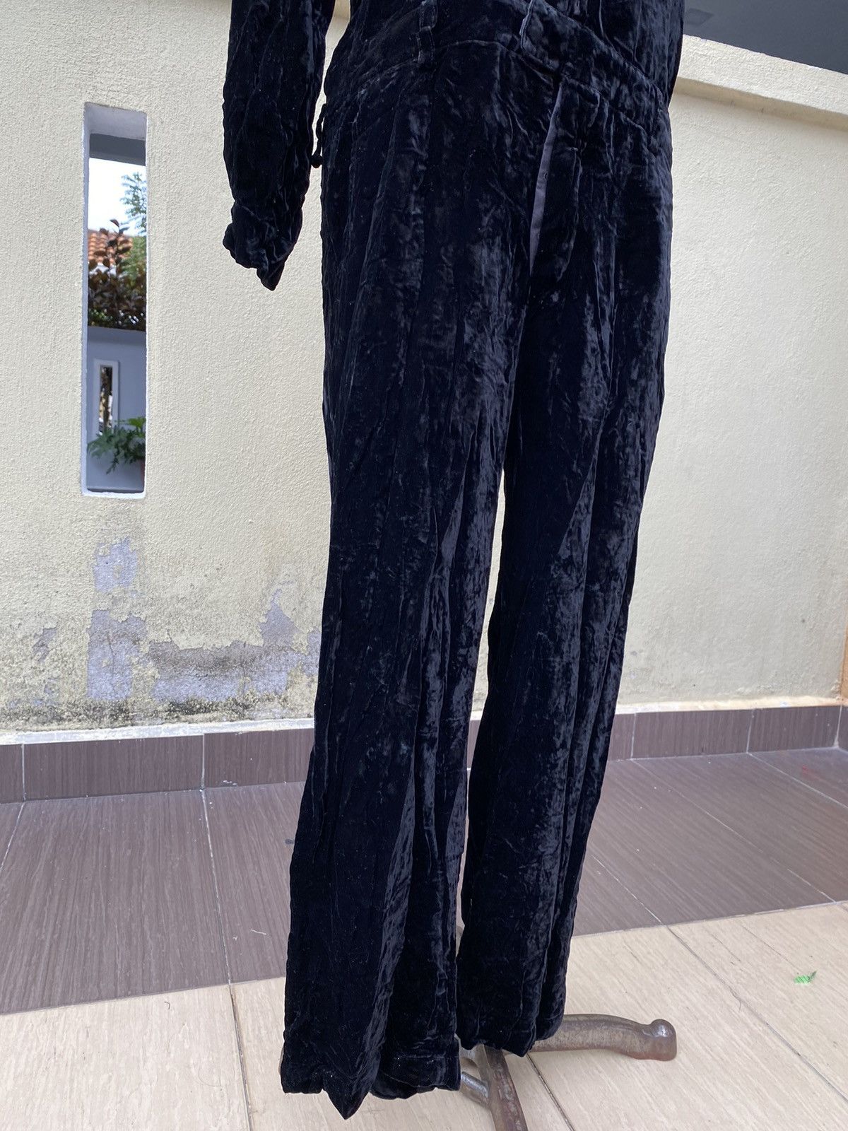 Ron Herman black velvet jumpsuit Size 30" / US 8 / IT 44 - 4 Thumbnail