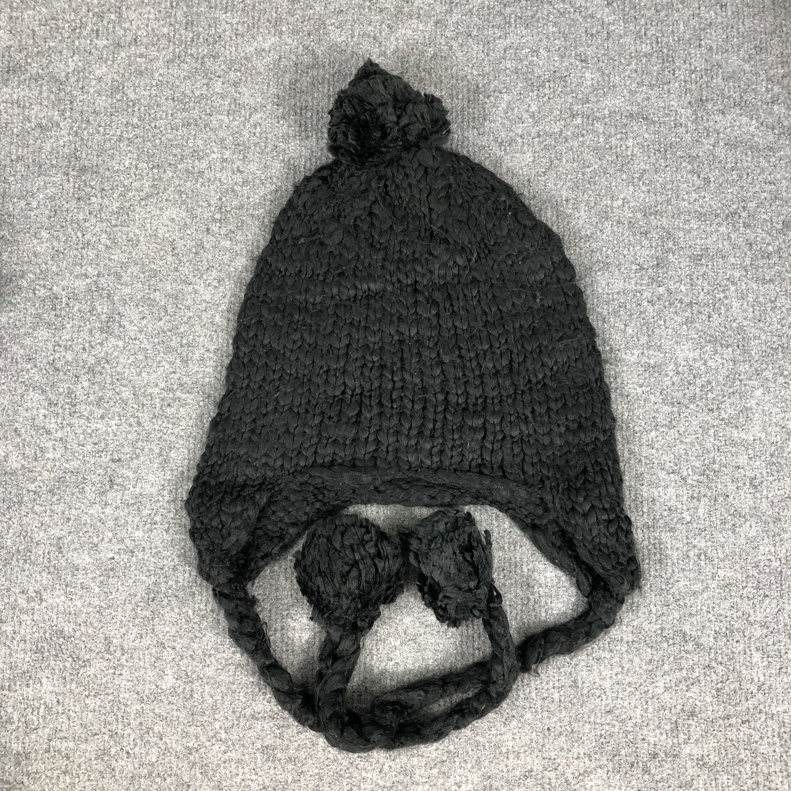Japanese Brand Vintage Ear Flap Hat Knit Beanie Hat Size ONE SIZE - 4 Thumbnail