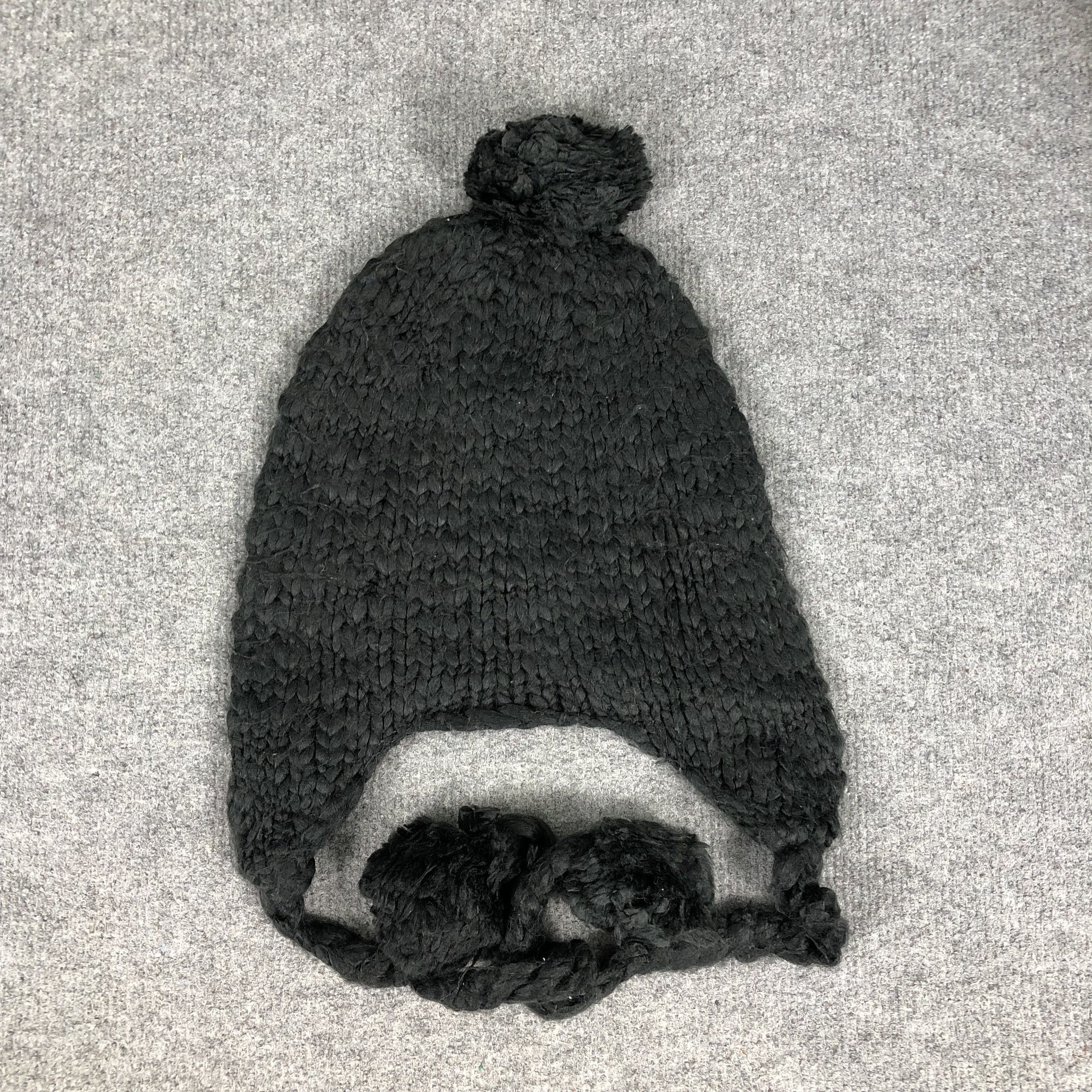 Japanese Brand Vintage Ear Flap Hat Knit Beanie Hat Size ONE SIZE - 5 Thumbnail