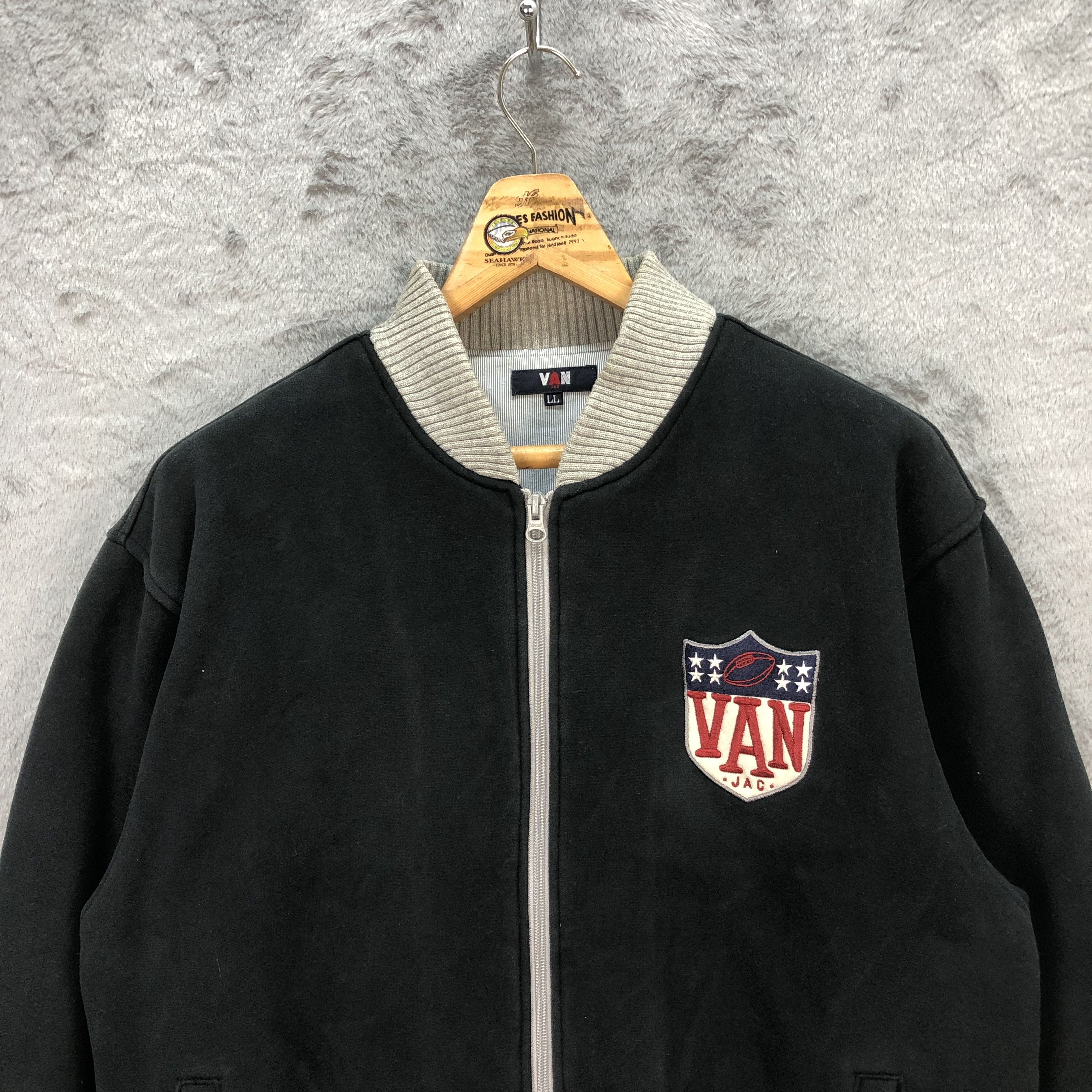 Van Van Jac FWD Rugby Big Logo Bomber Jacket #5855-210 Size US L / EU 52-54 / 3 - 4 Thumbnail
