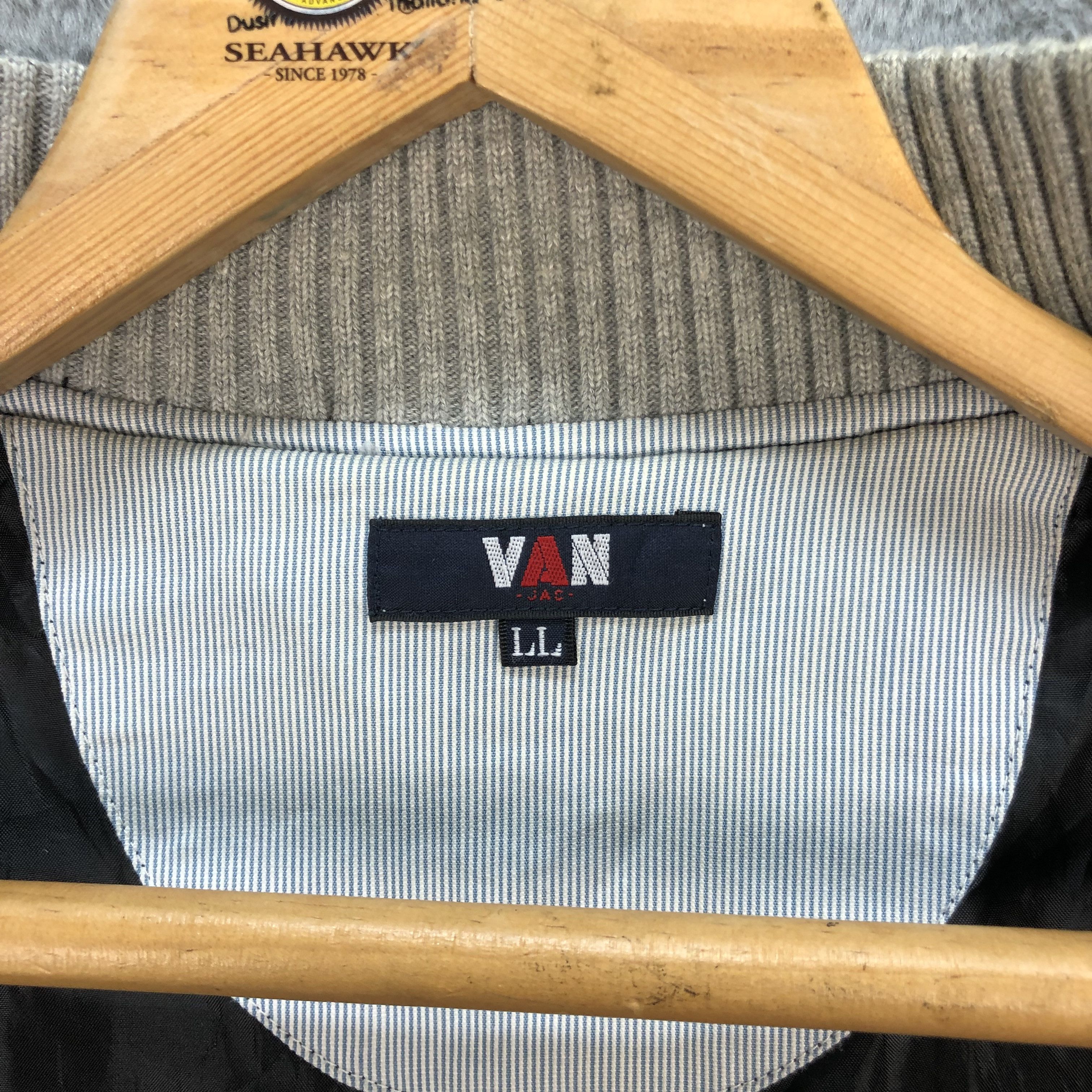 Van Van Jac FWD Rugby Big Logo Bomber Jacket #5855-210 Size US L / EU 52-54 / 3 - 11 Thumbnail