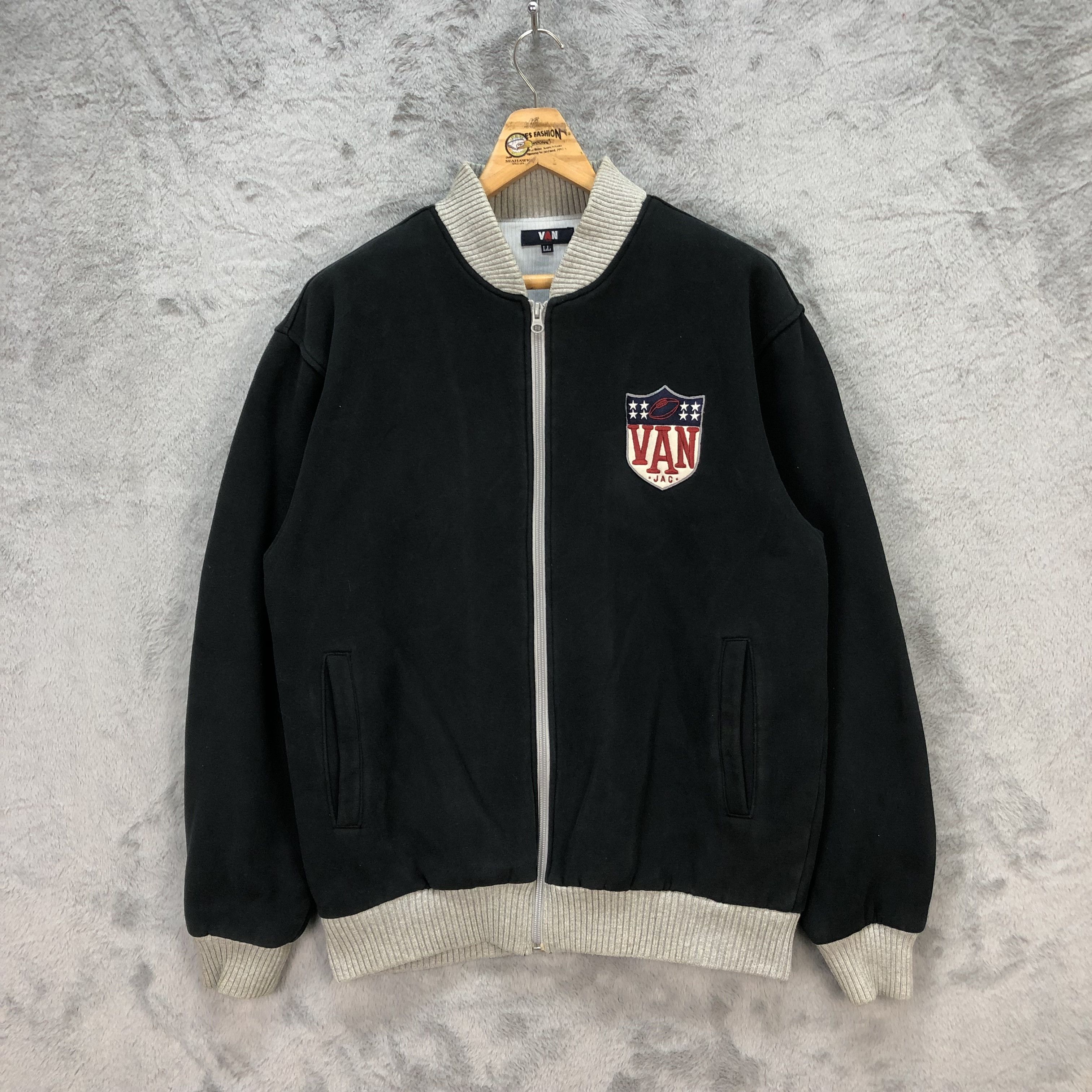 Van Van Jac FWD Rugby Big Logo Bomber Jacket #5855-210 Size US L / EU 52-54 / 3 - 3 Thumbnail