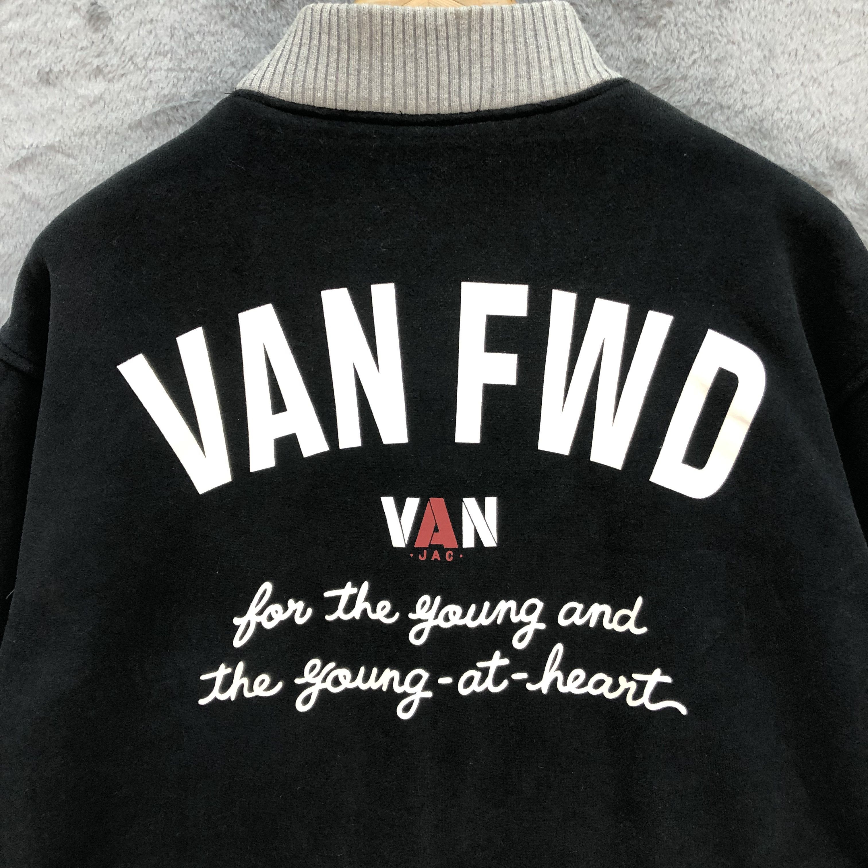 Van Van Jac FWD Rugby Big Logo Bomber Jacket #5855-210 Size US L / EU 52-54 / 3 - 2 Thumbnail