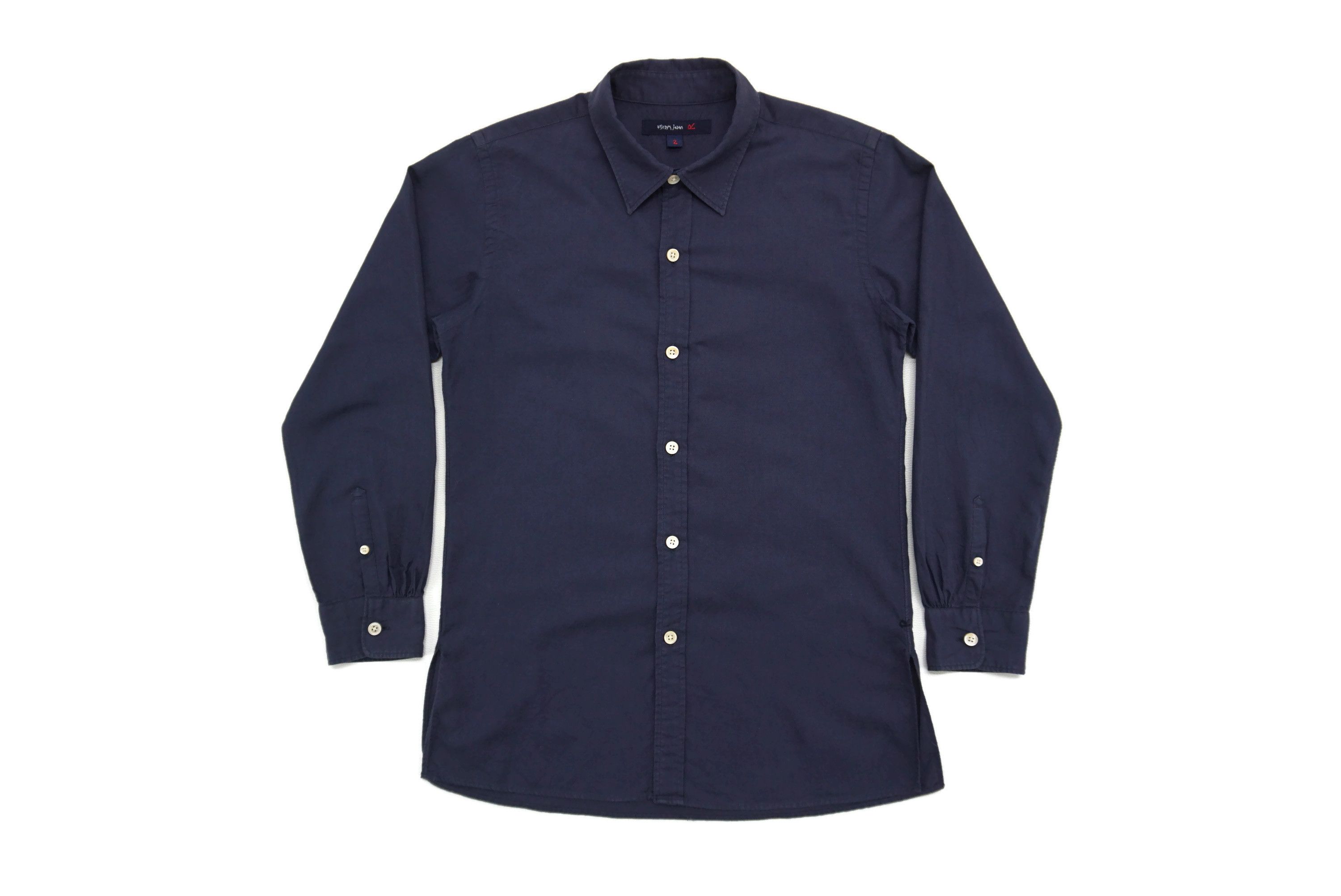 image of Indigo Button Down R By 45Rpm Shirt Made In Japan in Navy Blue Indigo, Women's (Size XS)