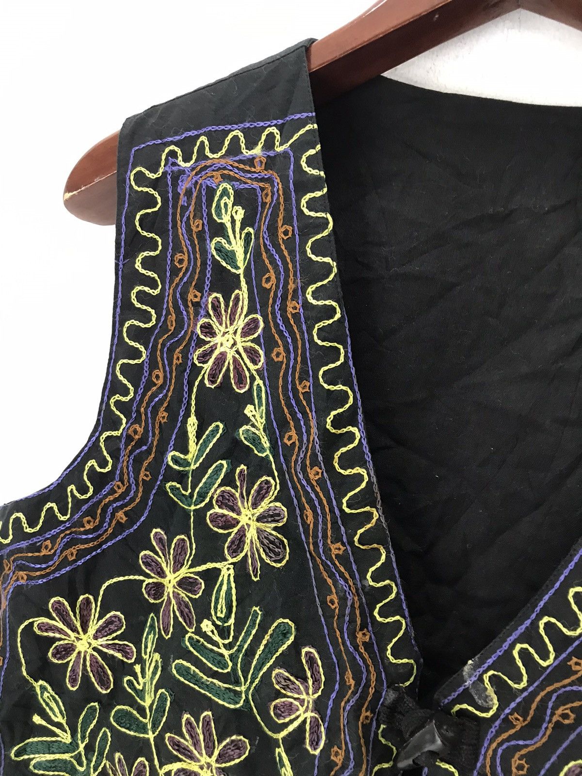 Cowboy Equipment × Japanese Brand Japanese shashiko vest hand embroidery cowboy boho hippies Size US M / EU 48-50 / 2 - 4 Thumbnail