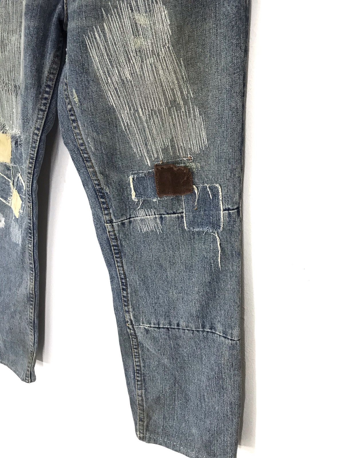 Japanese Brand Japan brand Green Patchwork denim like kapital boro Size US 34 / EU 50 - 2 Thumbnail