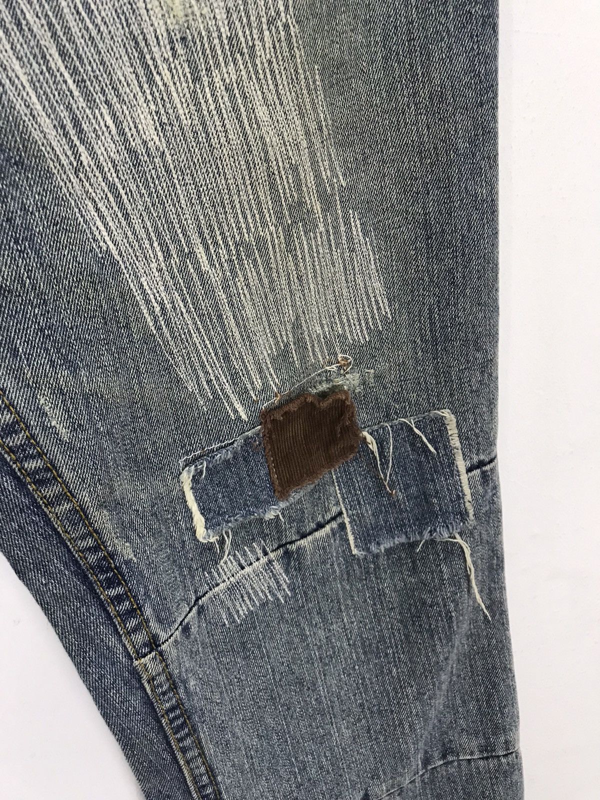 Japanese Brand Japan brand Green Patchwork denim like kapital boro Size US 34 / EU 50 - 5 Thumbnail