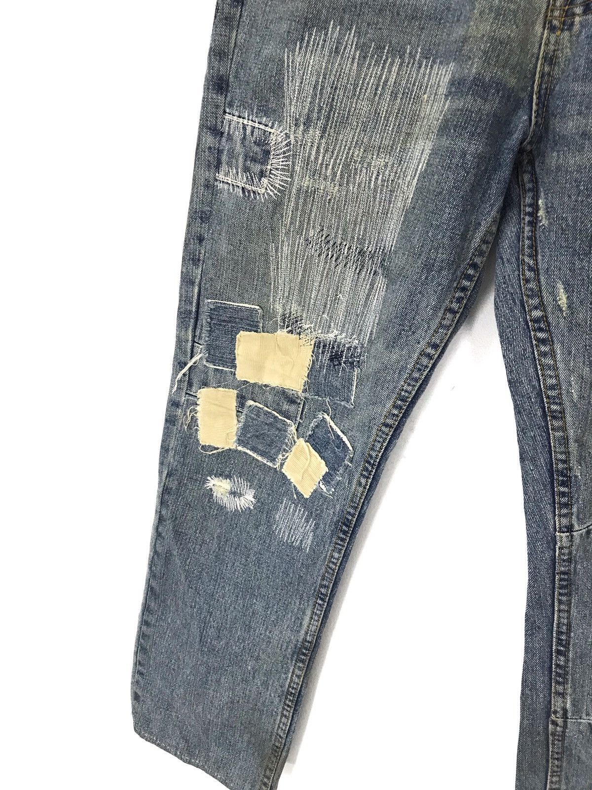 Japanese Brand Japan brand Green Patchwork denim like kapital boro Size US 34 / EU 50 - 3 Thumbnail