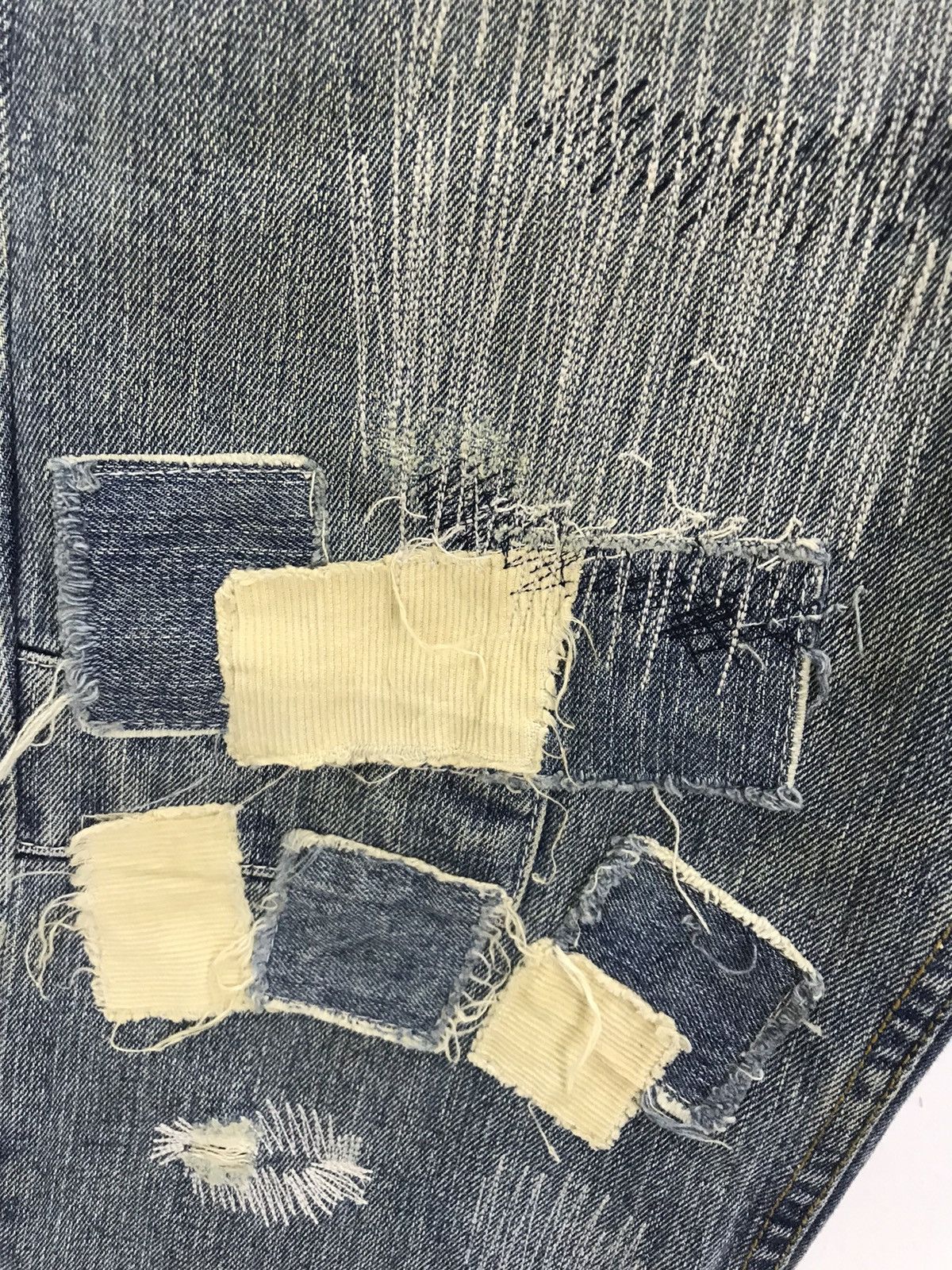 Japanese Brand Japan brand Green Patchwork denim like kapital boro Size US 34 / EU 50 - 4 Thumbnail