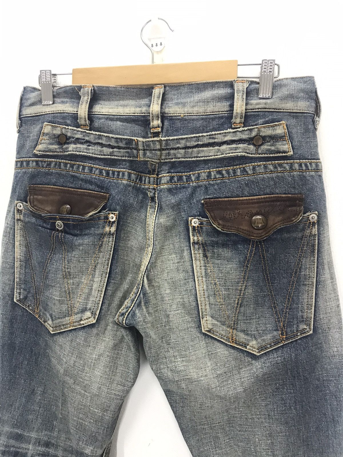 Cowboy Equipment × Wrangler Vtg Wrangler blue bell cowboy leather pocket buckleback jean Size US 32 / EU 48 - 2 Thumbnail