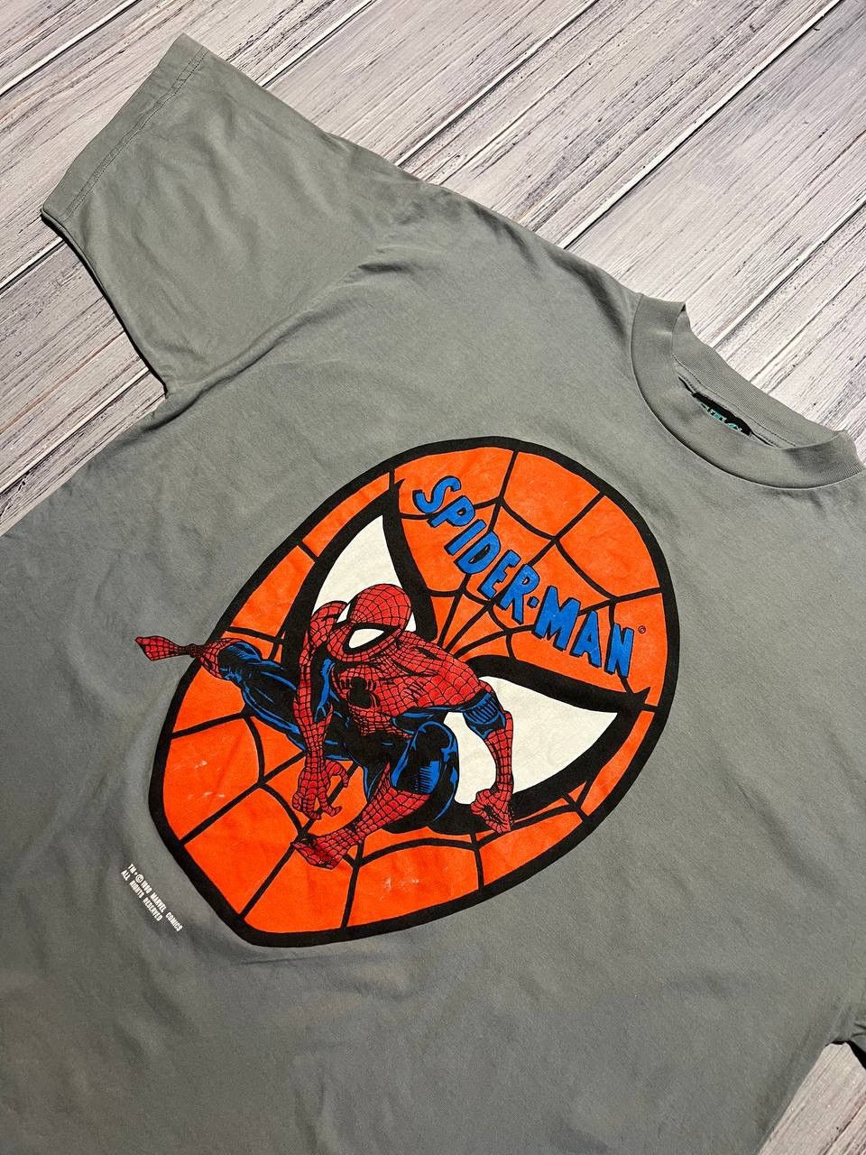 Marvel Comics Vintage Spider Man 1990 T-Shirt Marvel Comics Movie Big Logo Size US XL / EU 56 / 4 - 2 Thumbnail