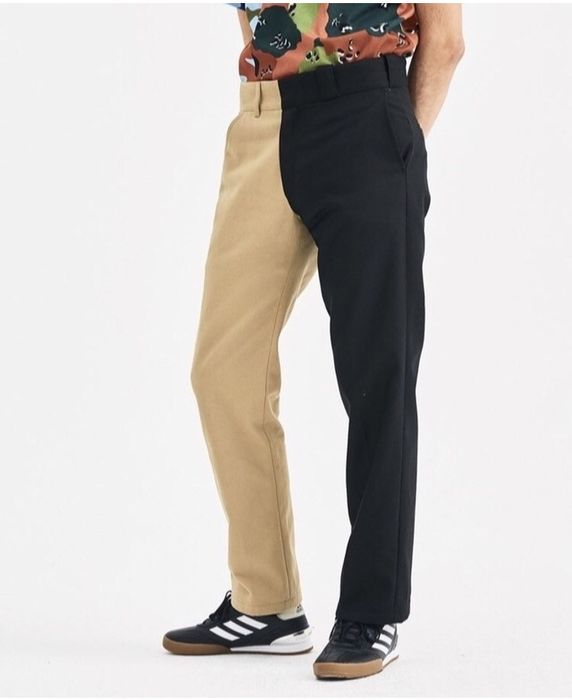 Gosha Rubchinskiy Bi-Color Split Carpenter Pants | Grailed