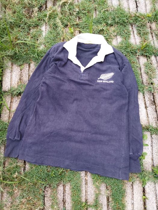 Vintage Vintage All Black by Medallion Sportwear Rugby Polo Shirt