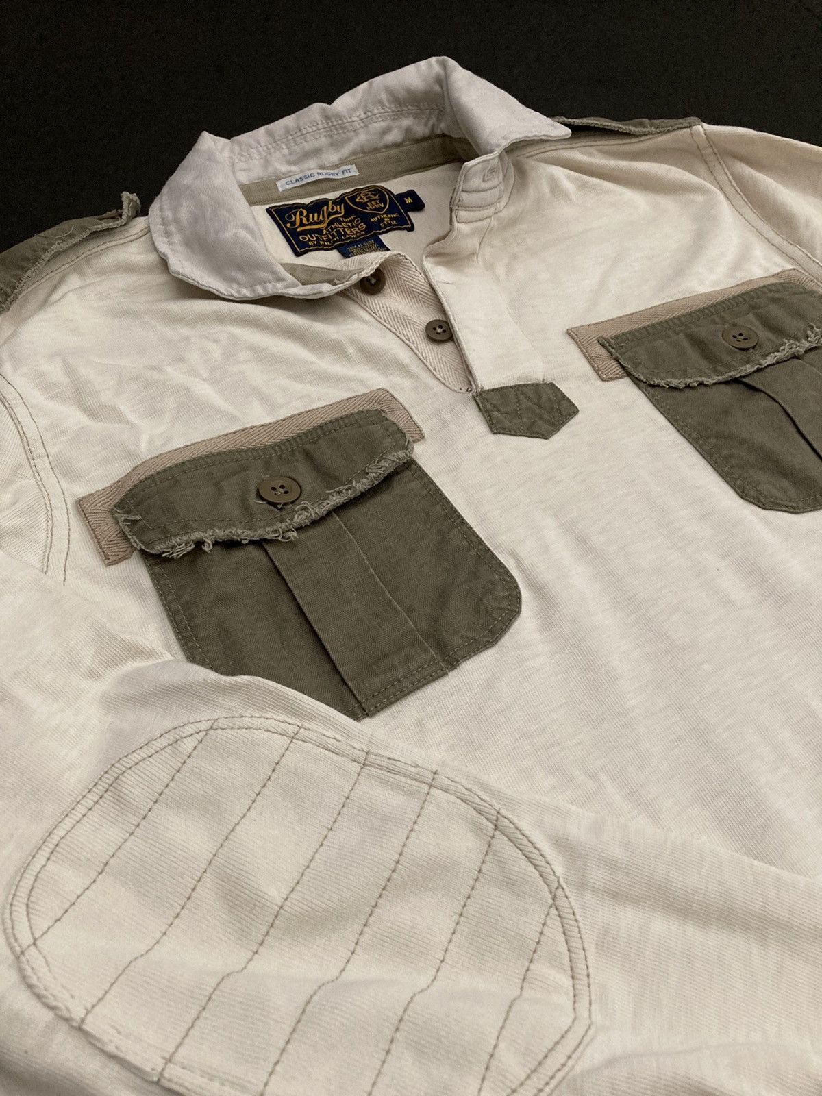 Rugby Ralph Lauren Rugby Ralph lauren military cargo polo long sleeve vintage Size US M / EU 48-50 / 2 - 1 Thumbnail