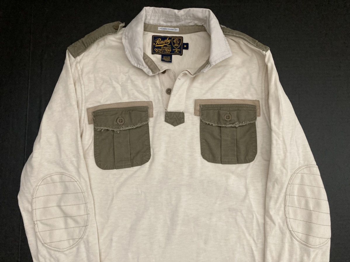 Rugby Ralph Lauren Rugby Ralph lauren military cargo polo long sleeve vintage Size US M / EU 48-50 / 2 - 2 Thumbnail