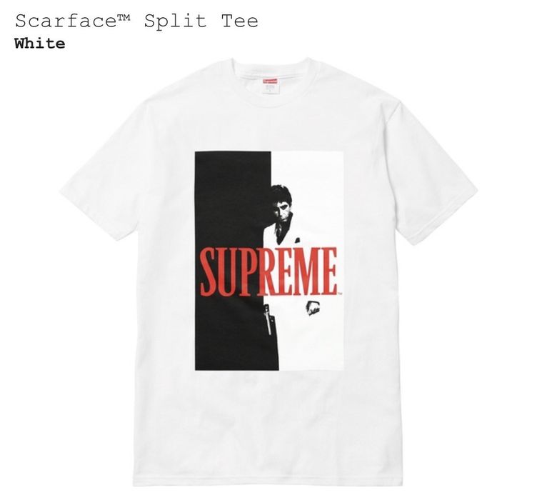 supreme scarface t shirt white