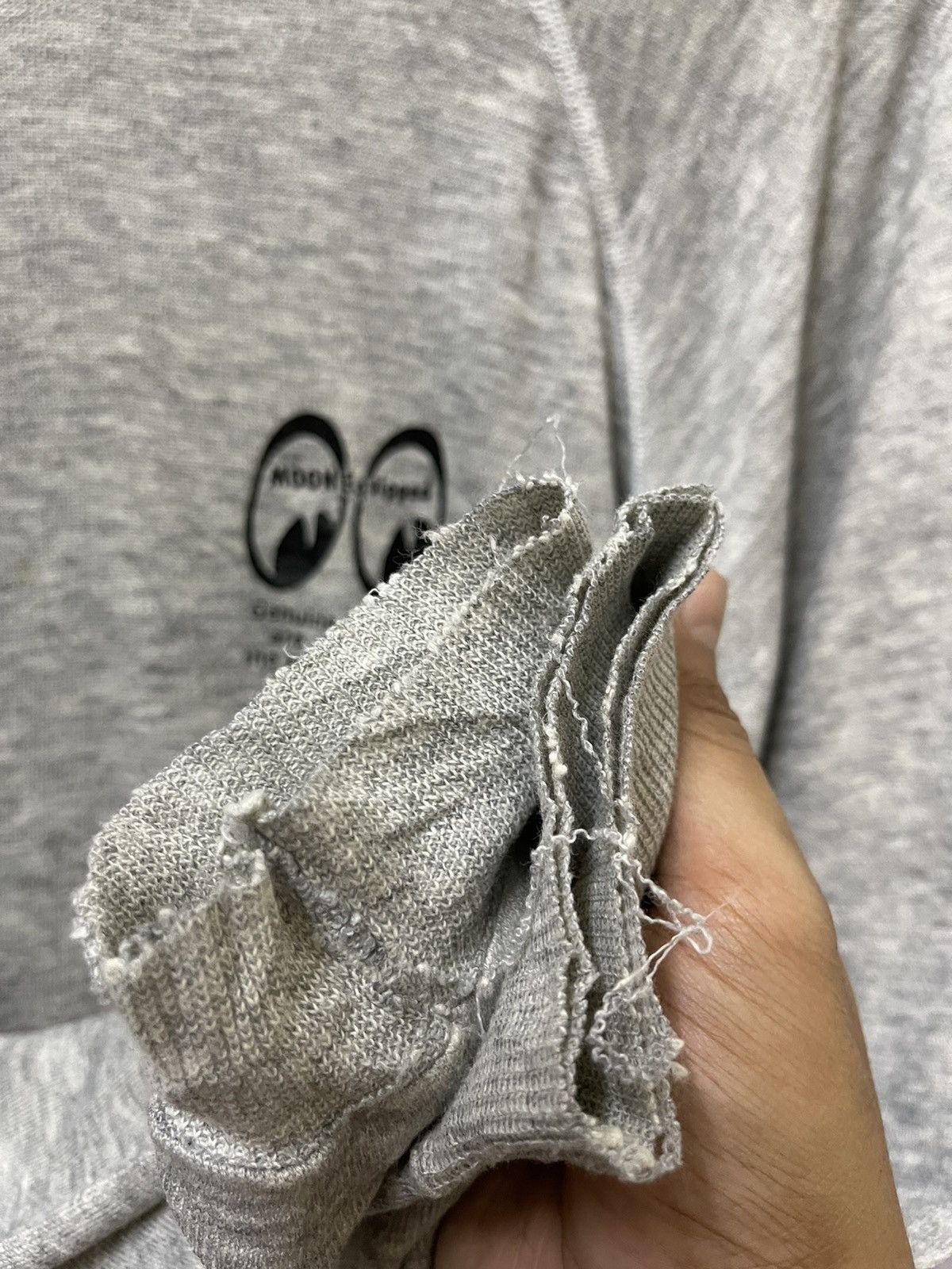 Vintage Vintage Moon Equipped Big Logo Distressed Sweatshirt Grey Size US M / EU 48-50 / 2 - 6 Thumbnail