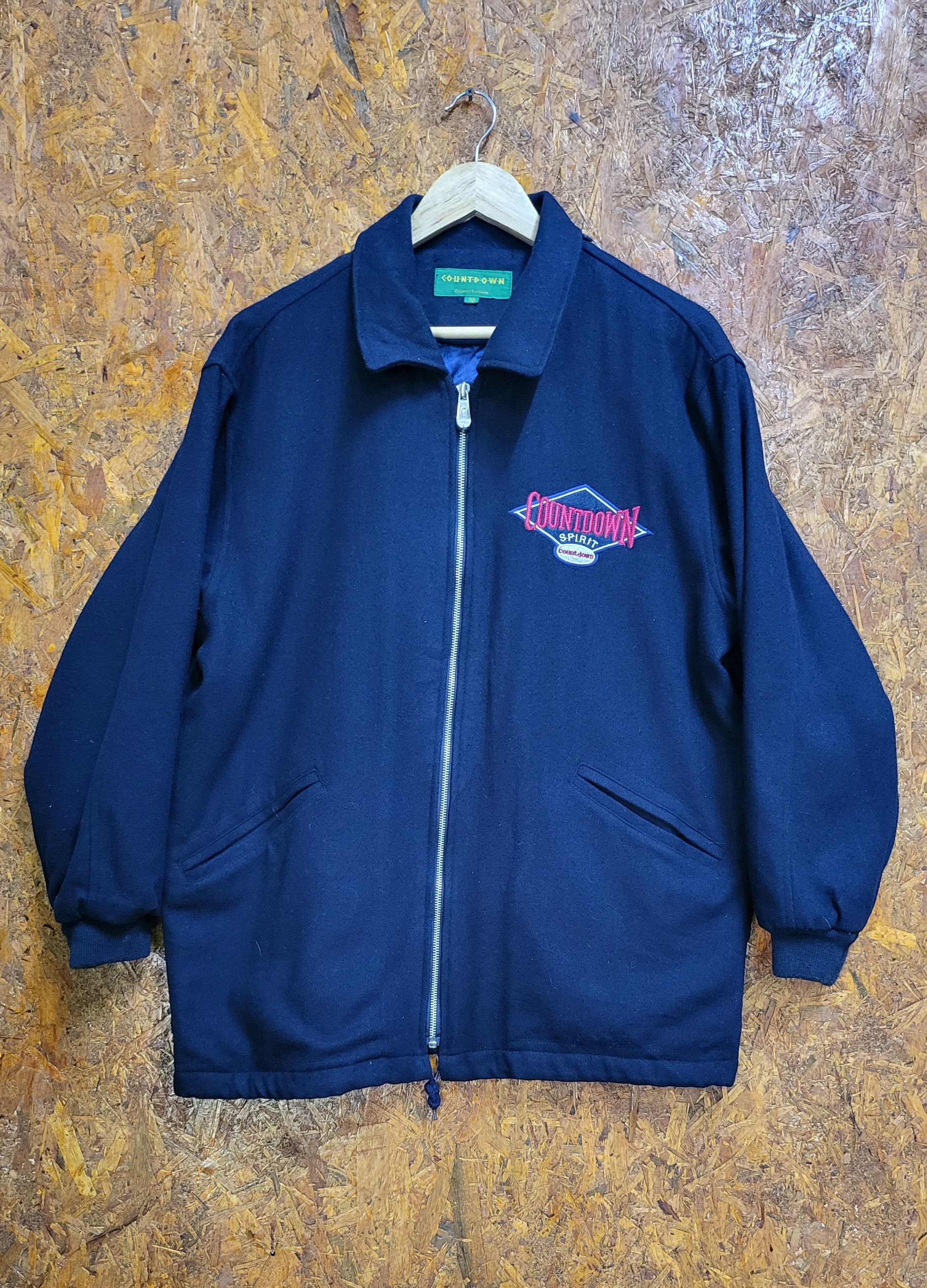 Japanese Brand Countdown Zipper Varsity Jacket | Grailed