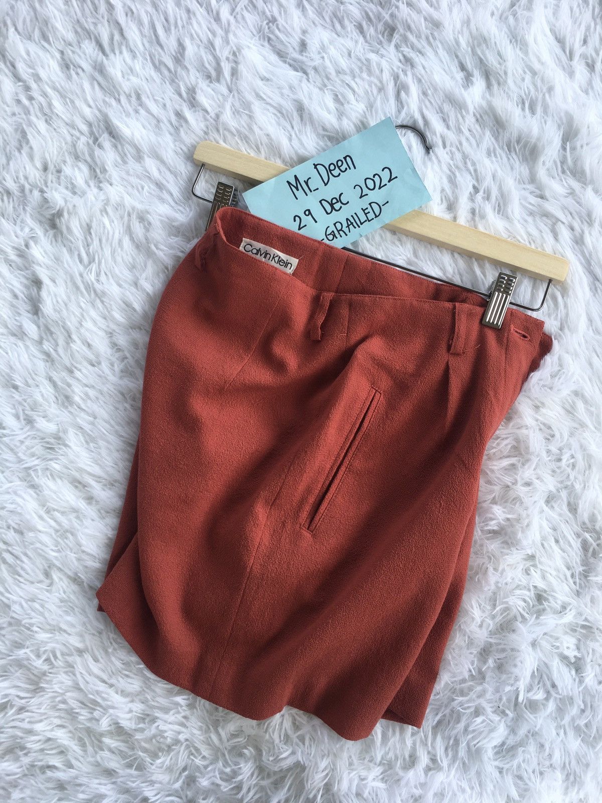 image of Calvin Klein Short Pants in Brown, Women's (Size 24)
