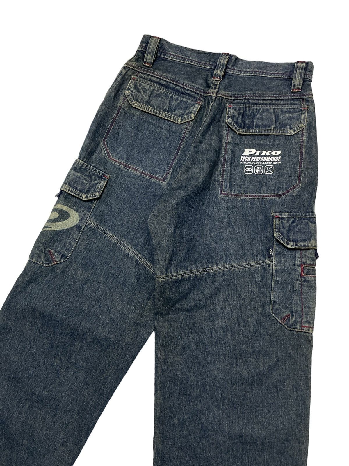 Japanese Brand Vintage Piko Japan Cargo Jeans Baggy Size US 28 / EU 44 - 1 Thumbnail