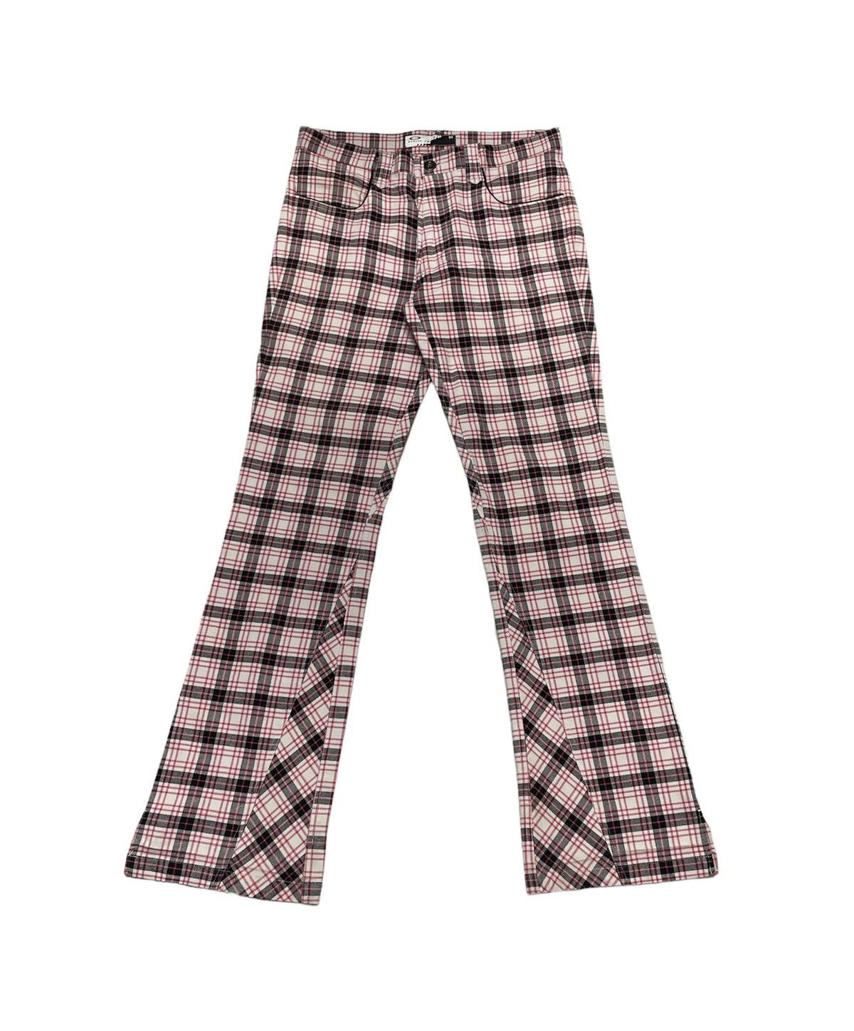 Image of Vintage Oakley Plaid Tartan Flare Pants in Mix, Men's (Size 33)