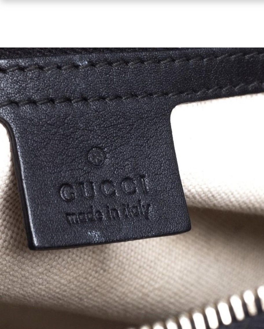 Gucci Gucci Nice Tote Microguccissima Patent Small Black Size ONE SIZE - 10 Thumbnail